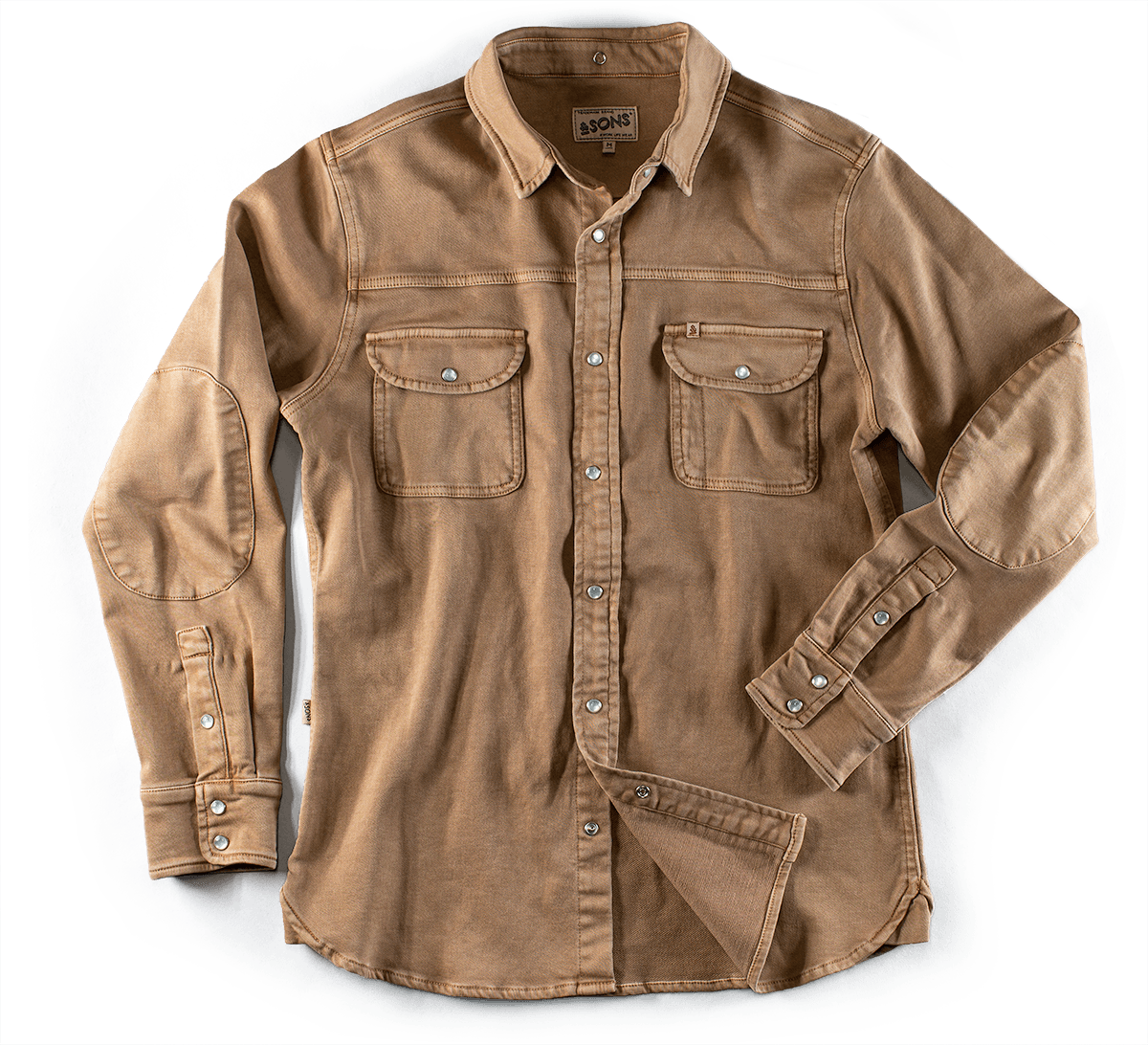 &sons Trading Co Men's Sunday Shirt Dark Tan In Brown