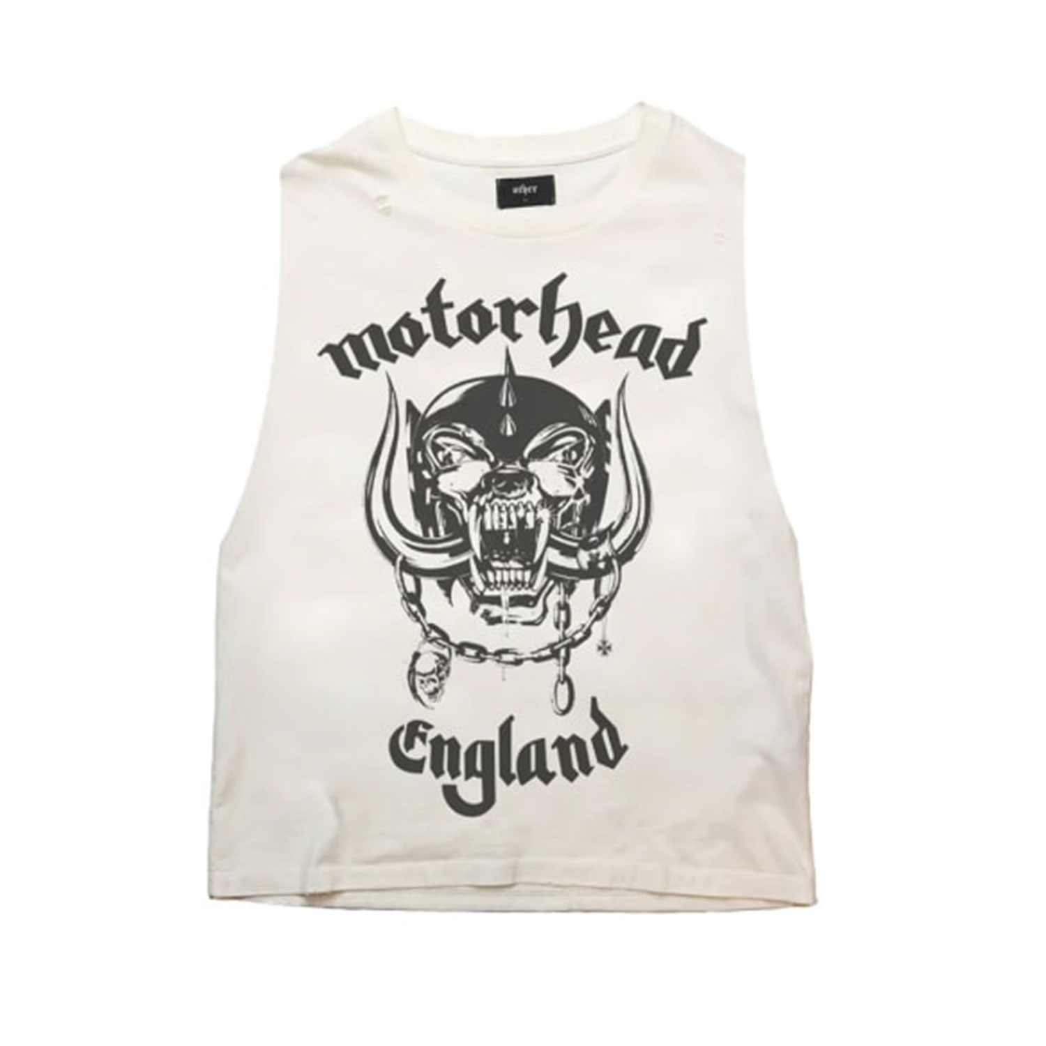 Women’s Motorhead - England - Vintage Band Vest - White Blonde Large OTHER UK