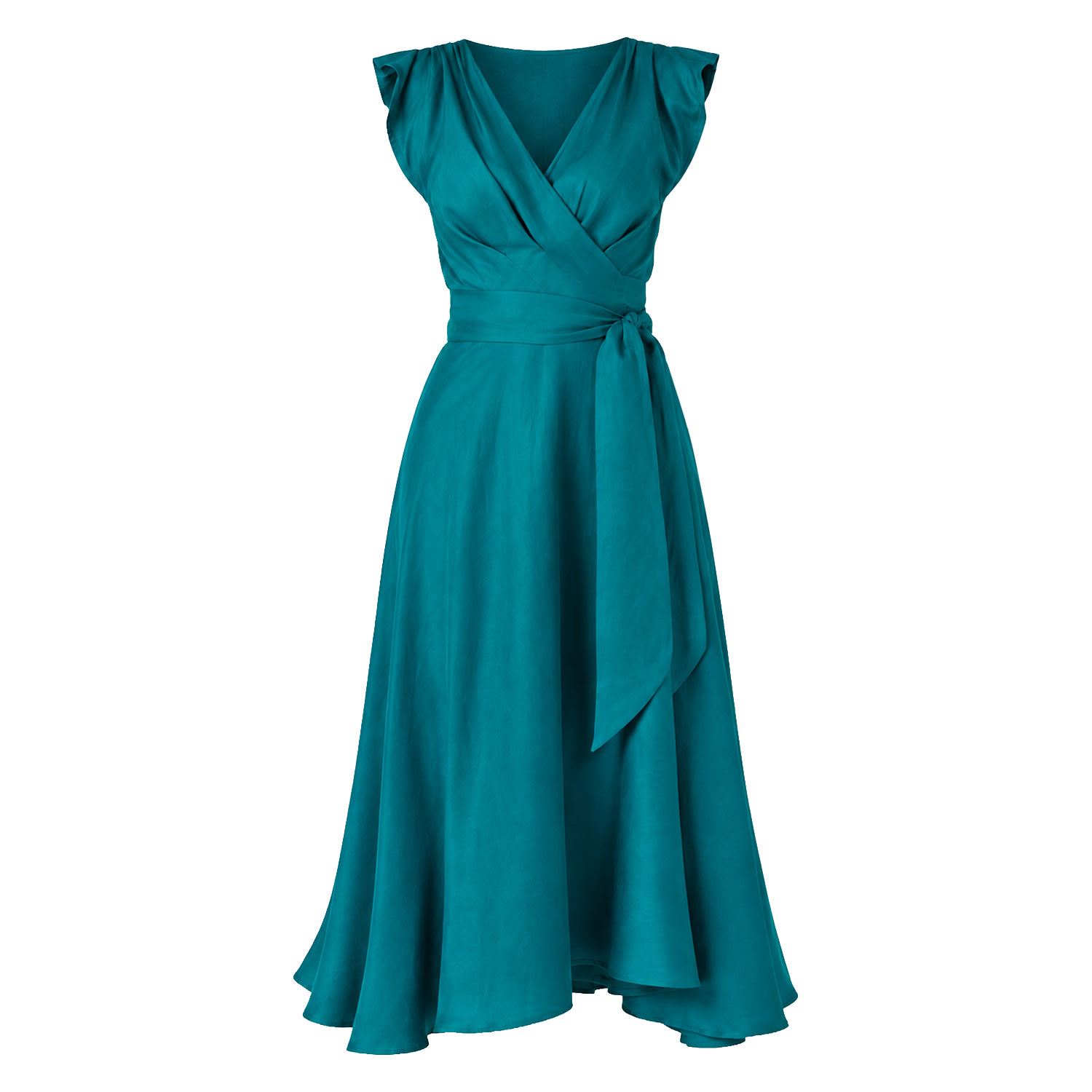 Sacha Drake Women's Green Xenia Wrap Dress In Peacock