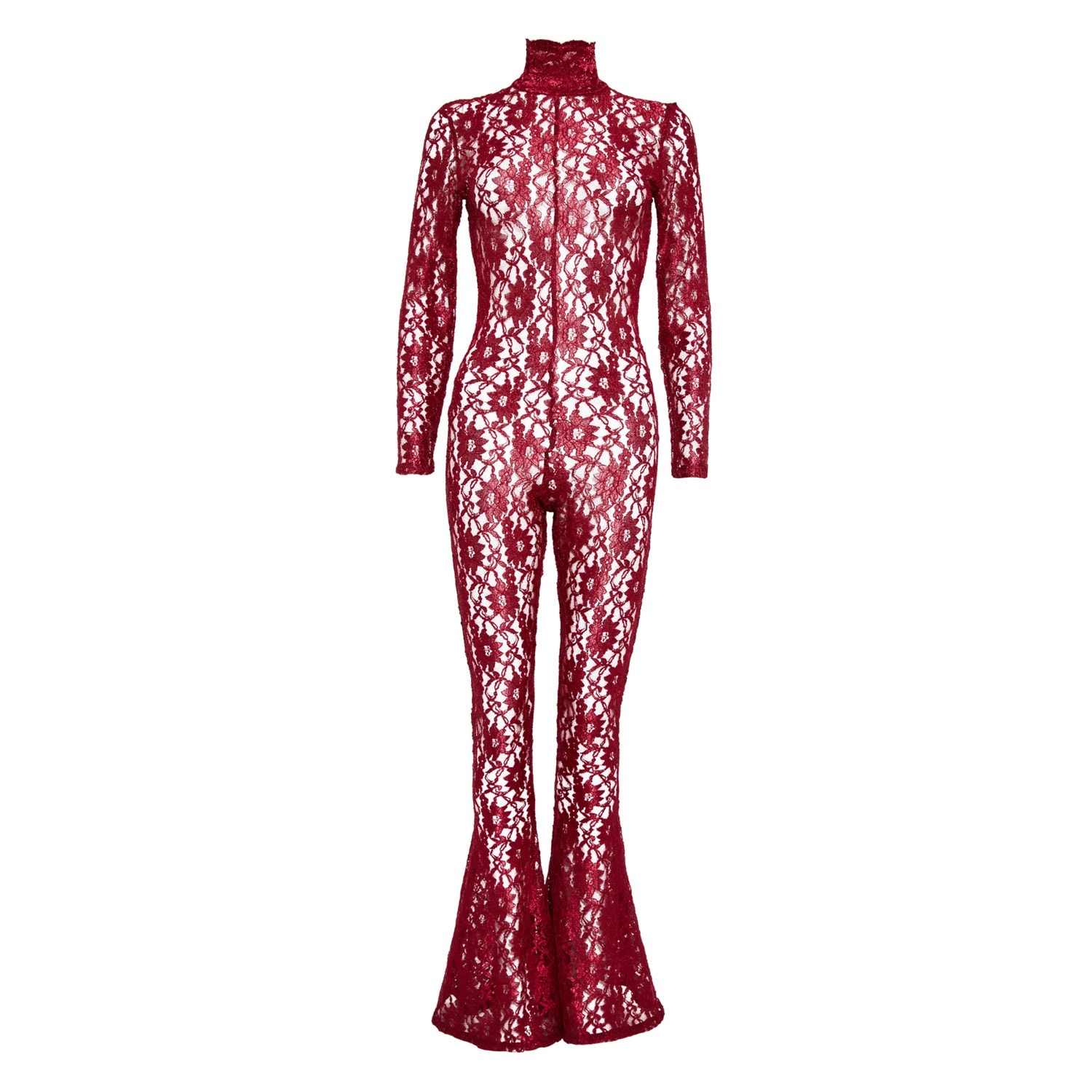 Sarah Regensburger Women's Red Lace Queen Catsuit