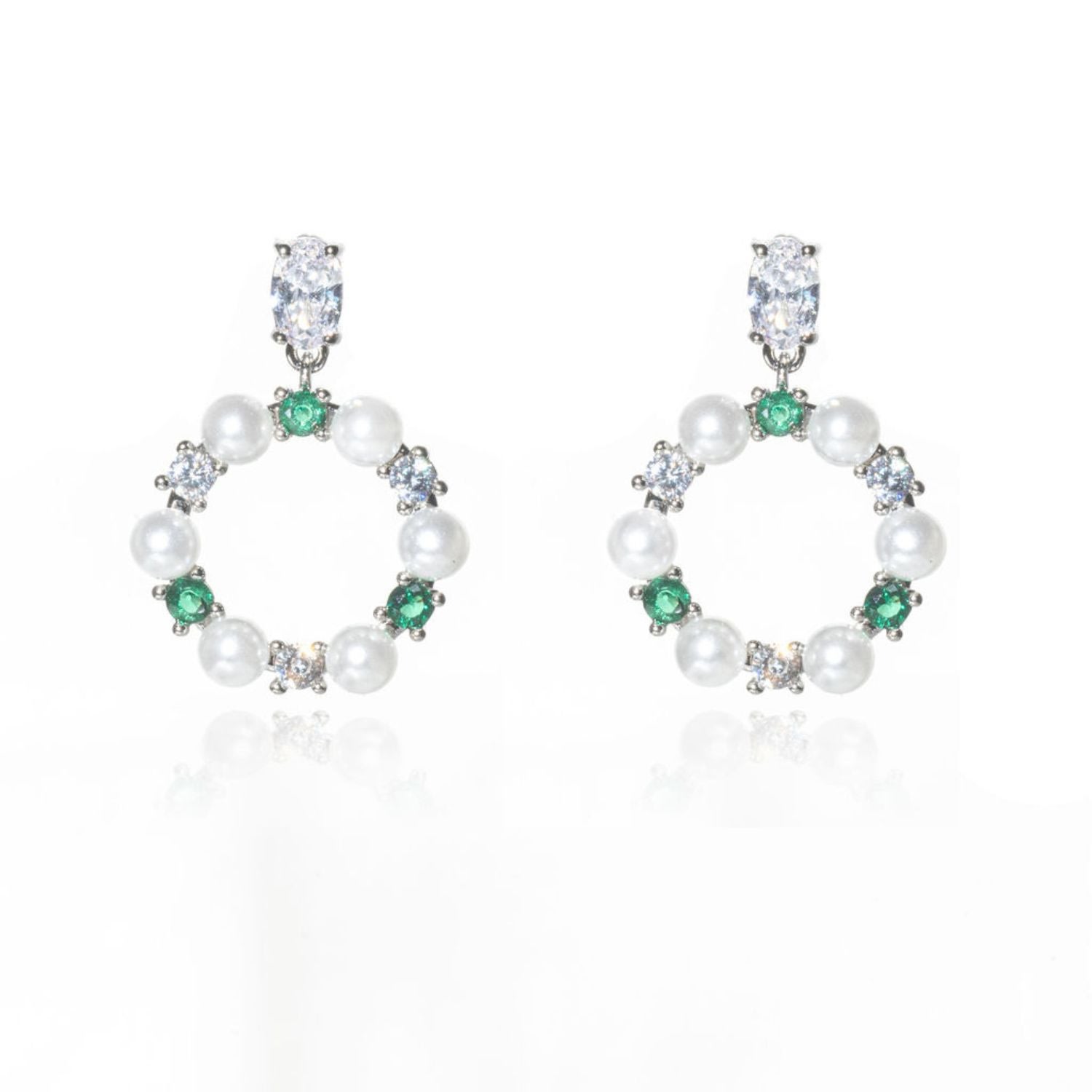House Of Elliott Women's Green Josie Earrings In Green