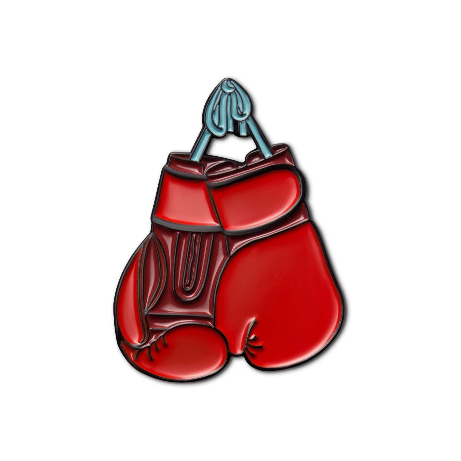 Women’s Red Enamel Pin Boxing Gloves Make Heads Turn