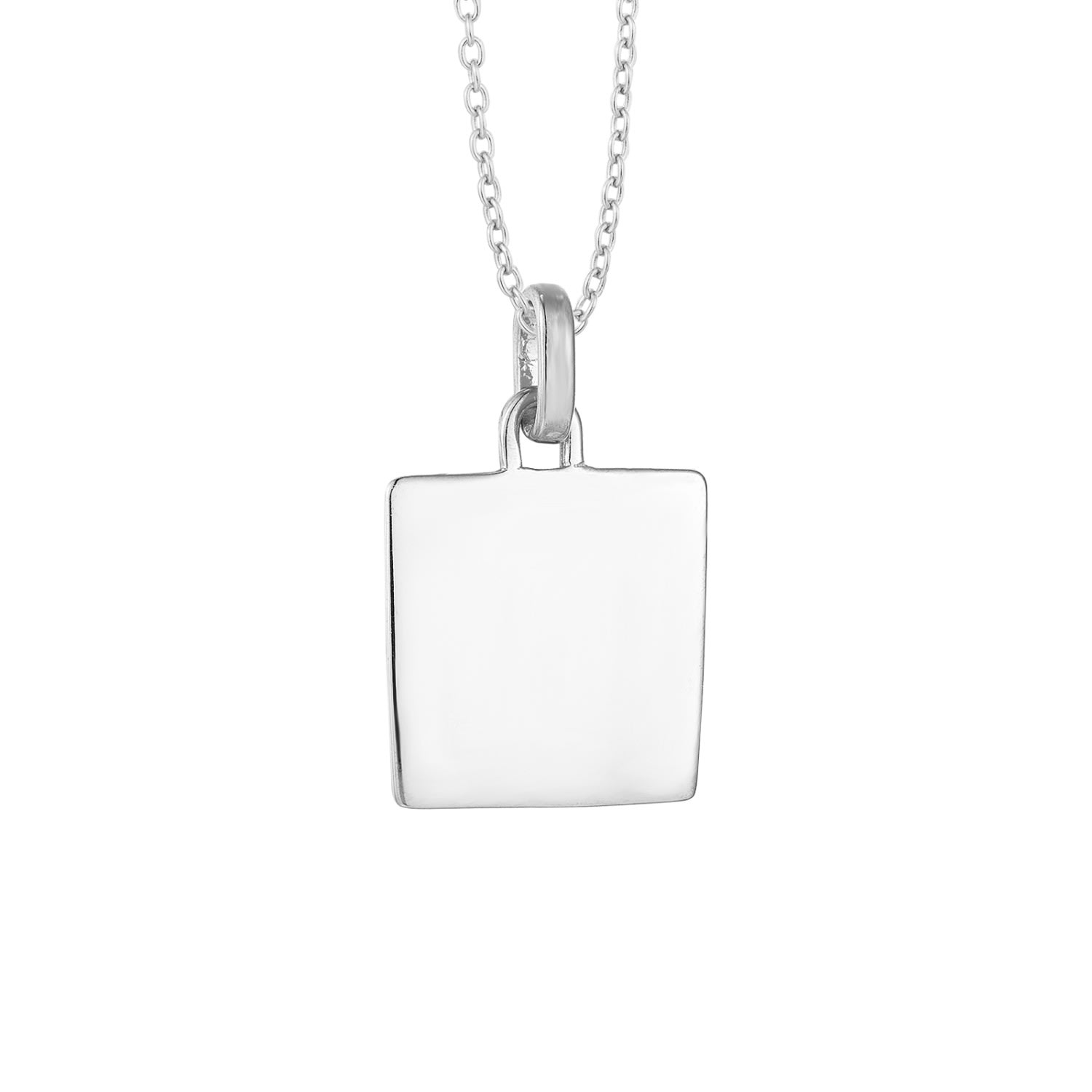 Women’s Ecoated Sterling Silver Square Pendant Seol + Gold