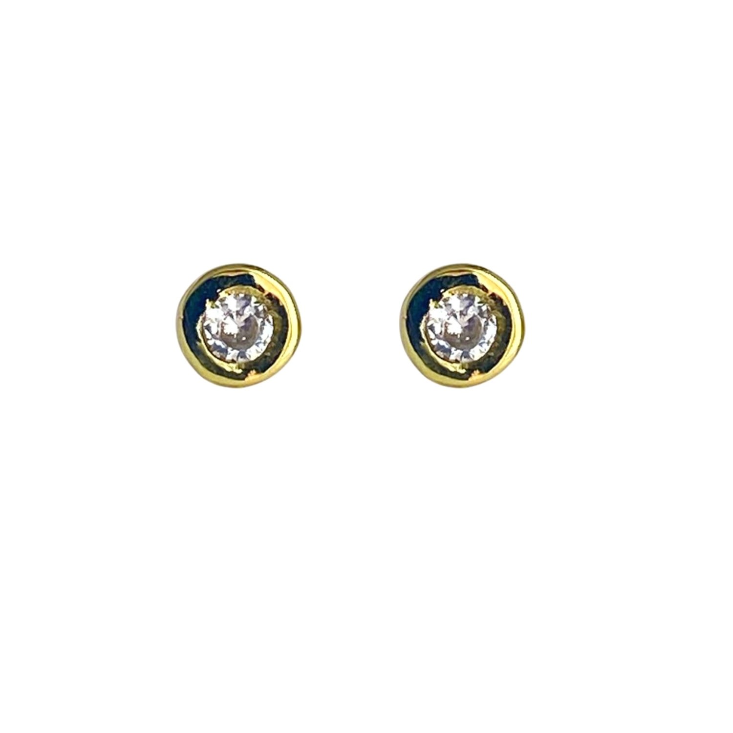 Women’s Gold Brilliant Cut Diamond Stud Earrings Lily Flo Jewellery