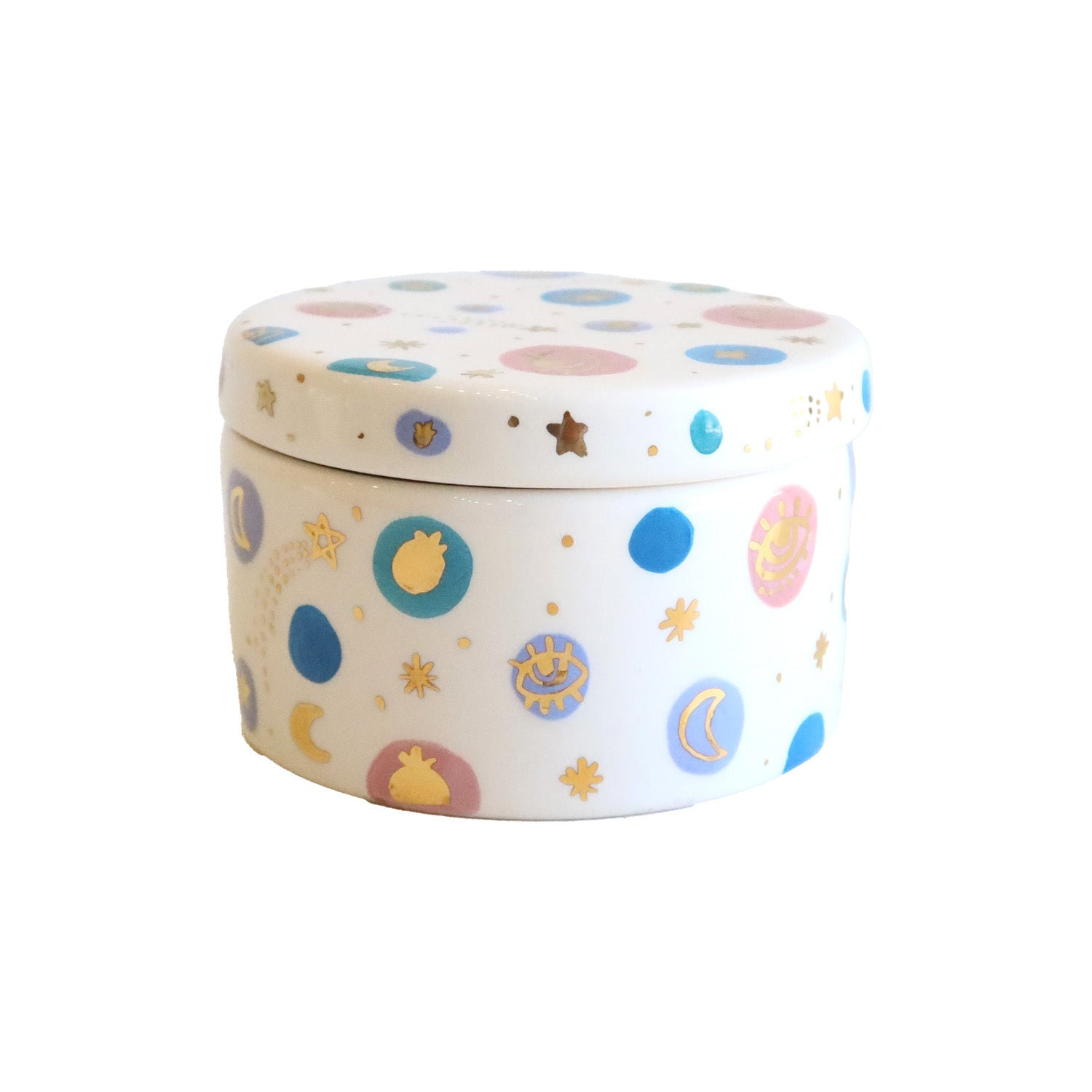 Sherie Boutik Polka Dot Sb Theme Ceramic Container