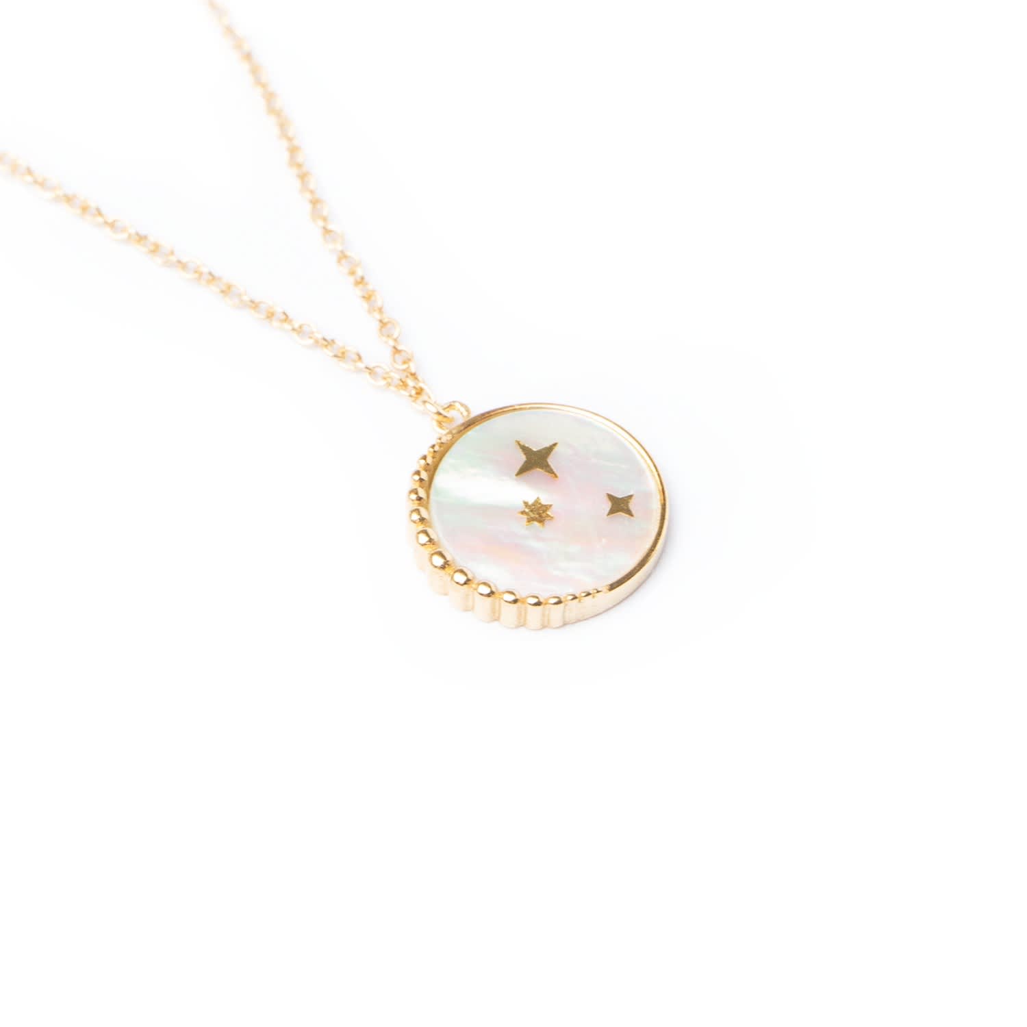 mother of pearl medallion