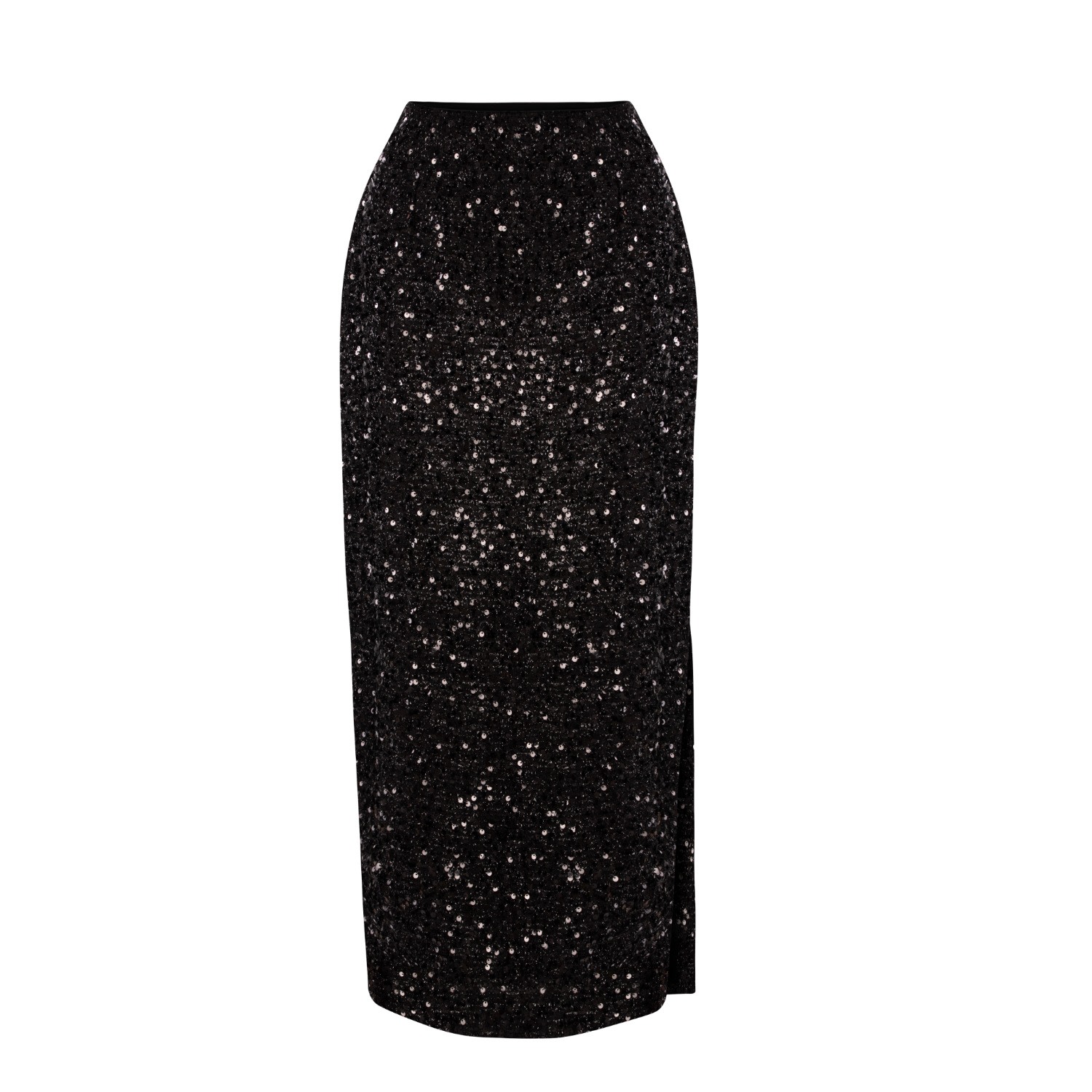 Women's Nox Black Sequin Skirt | Small | Elsava
