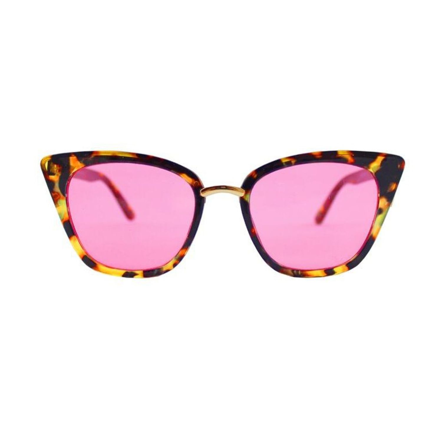 Hortons England Women's Pink Cat Eye Sunglasses