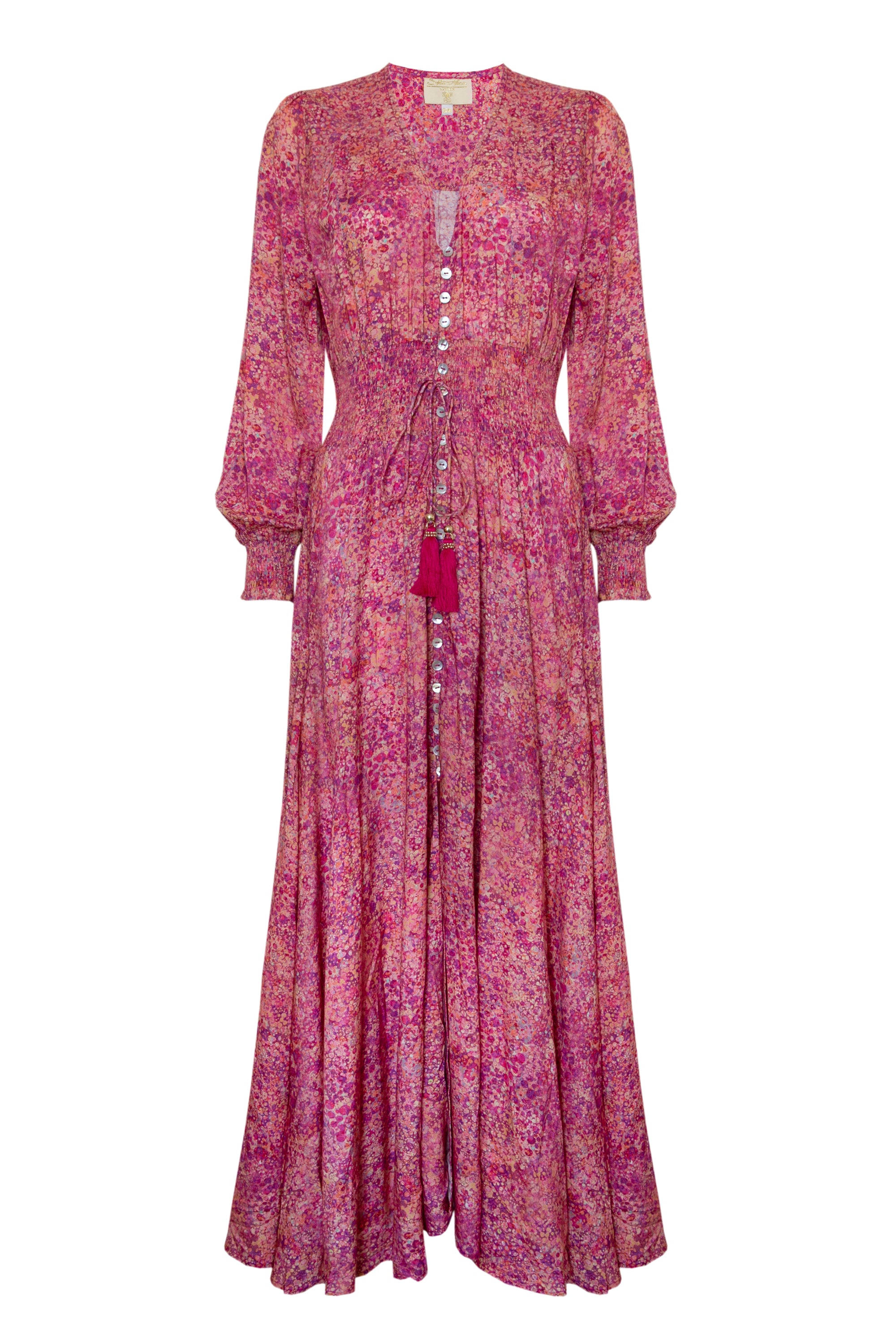 Sophia Alexia Women's Orange / Red Sunset Shower St Tropez Maxi Dress In Pink