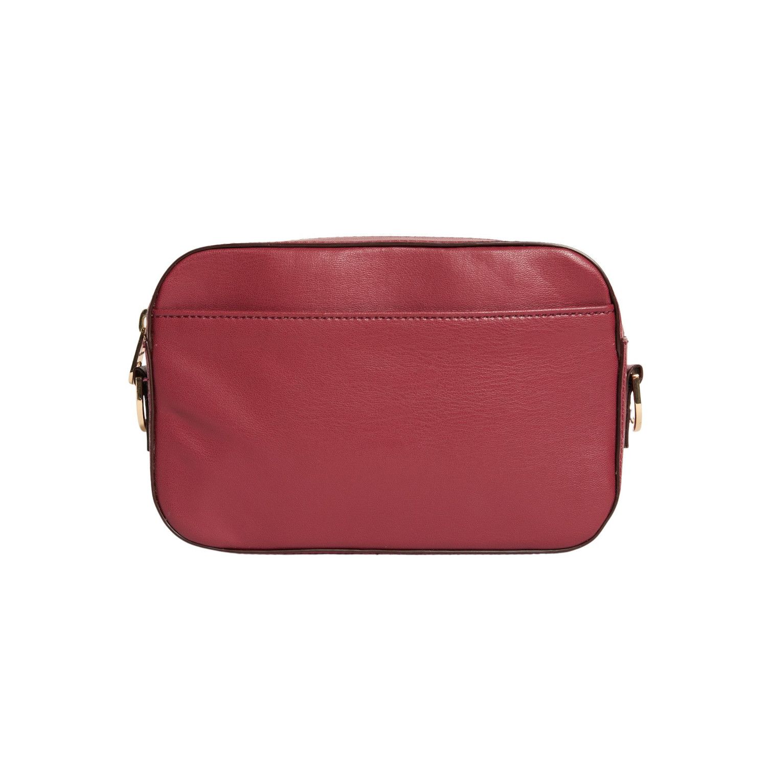 Allegorie Women's Red Wine Apple Leather Crossbody Camera Bag In Red