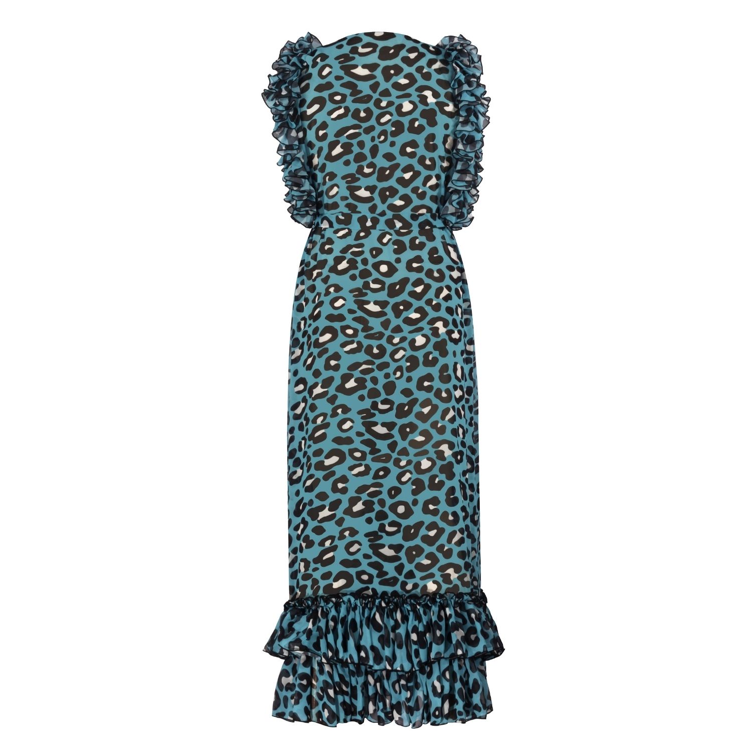 Nur Karaata Women's Joali Blue Leo Kaftan In Blue