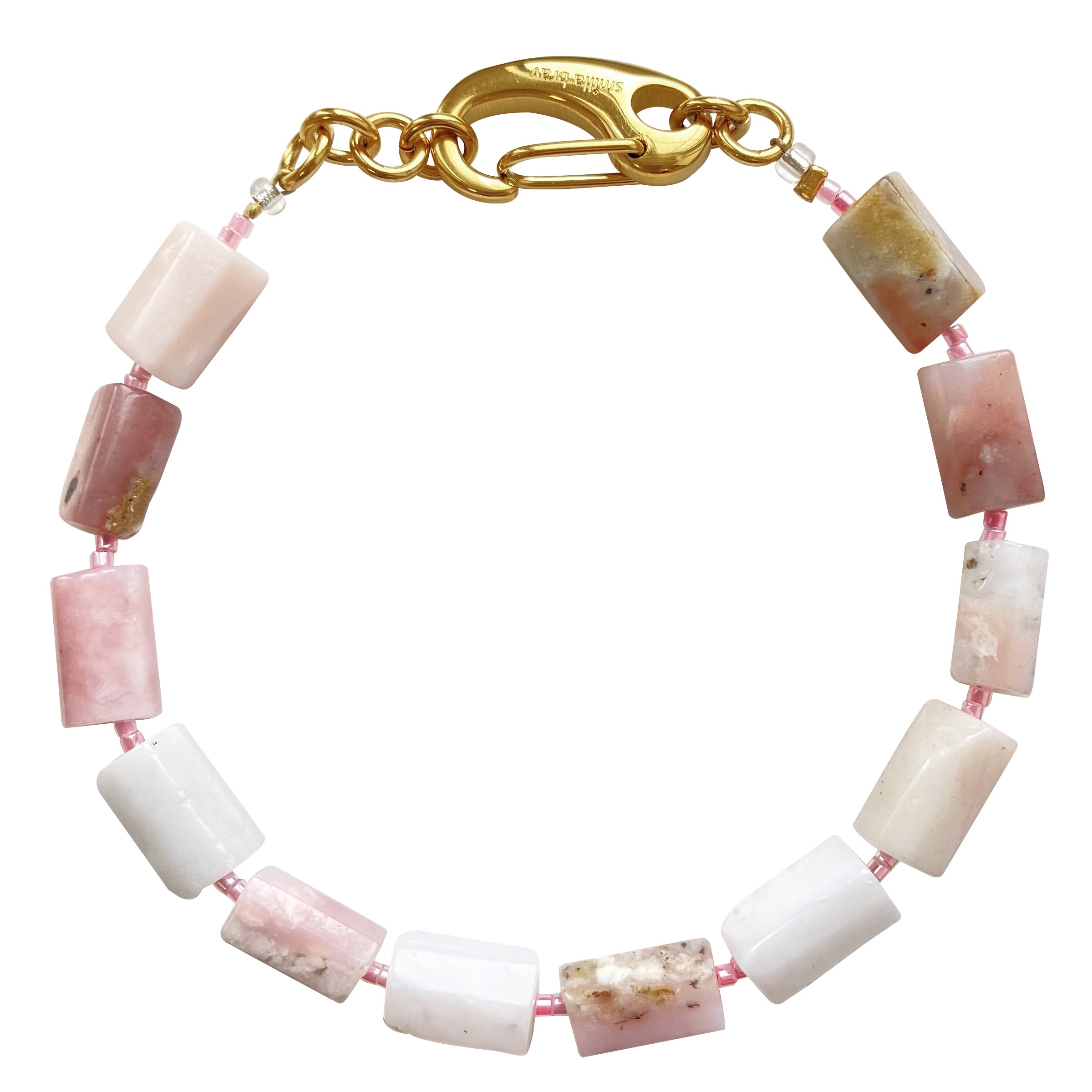 Women’s Gold Pink Opal Bracelet Mio Smilla Brav