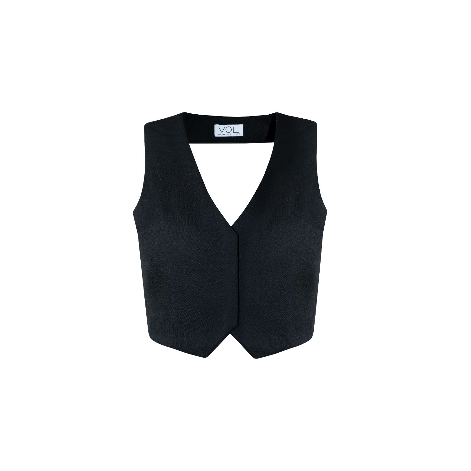 Vestiaire D'un Oiseau Libre Open-back Vest In Black