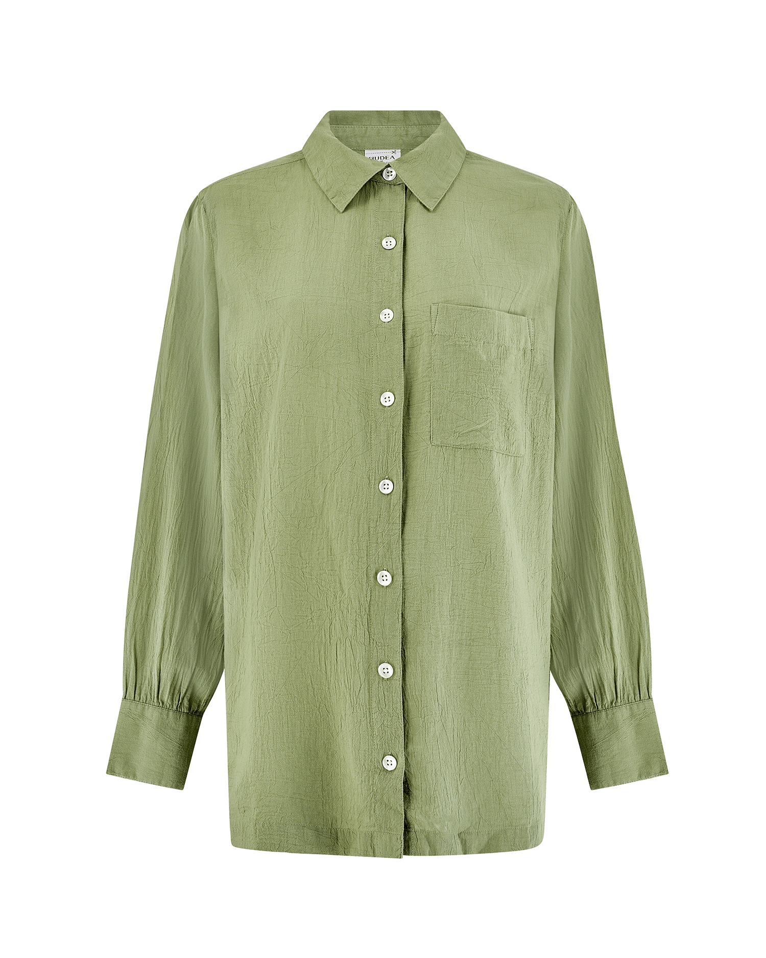 Nudea Women's Green The Midi Shirt - Rosemary In Green