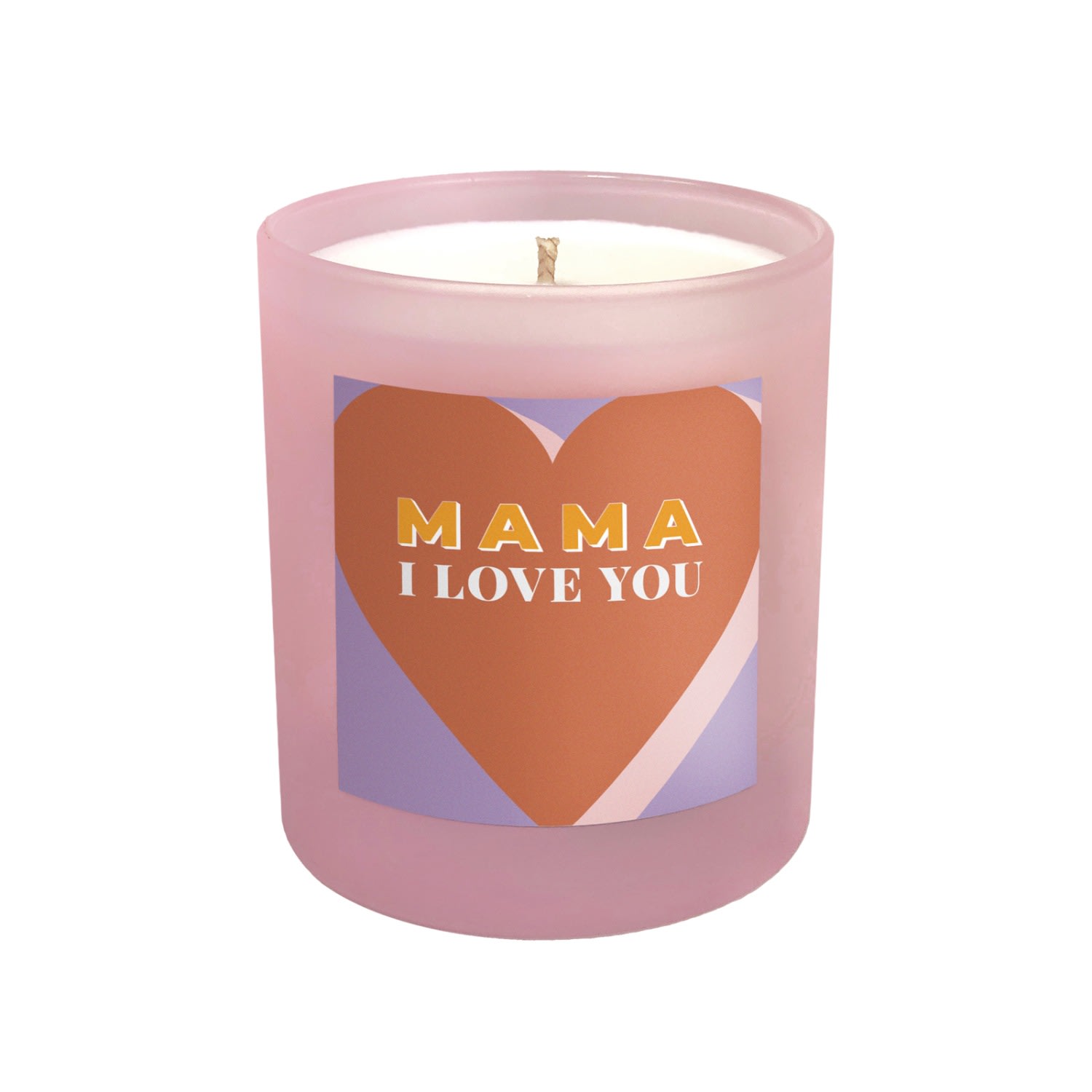 Pink / Purple / Yellow Mama I Love You - Aurora Refillable Midi Mother’s Day Candle Little Karma Co. Ltd