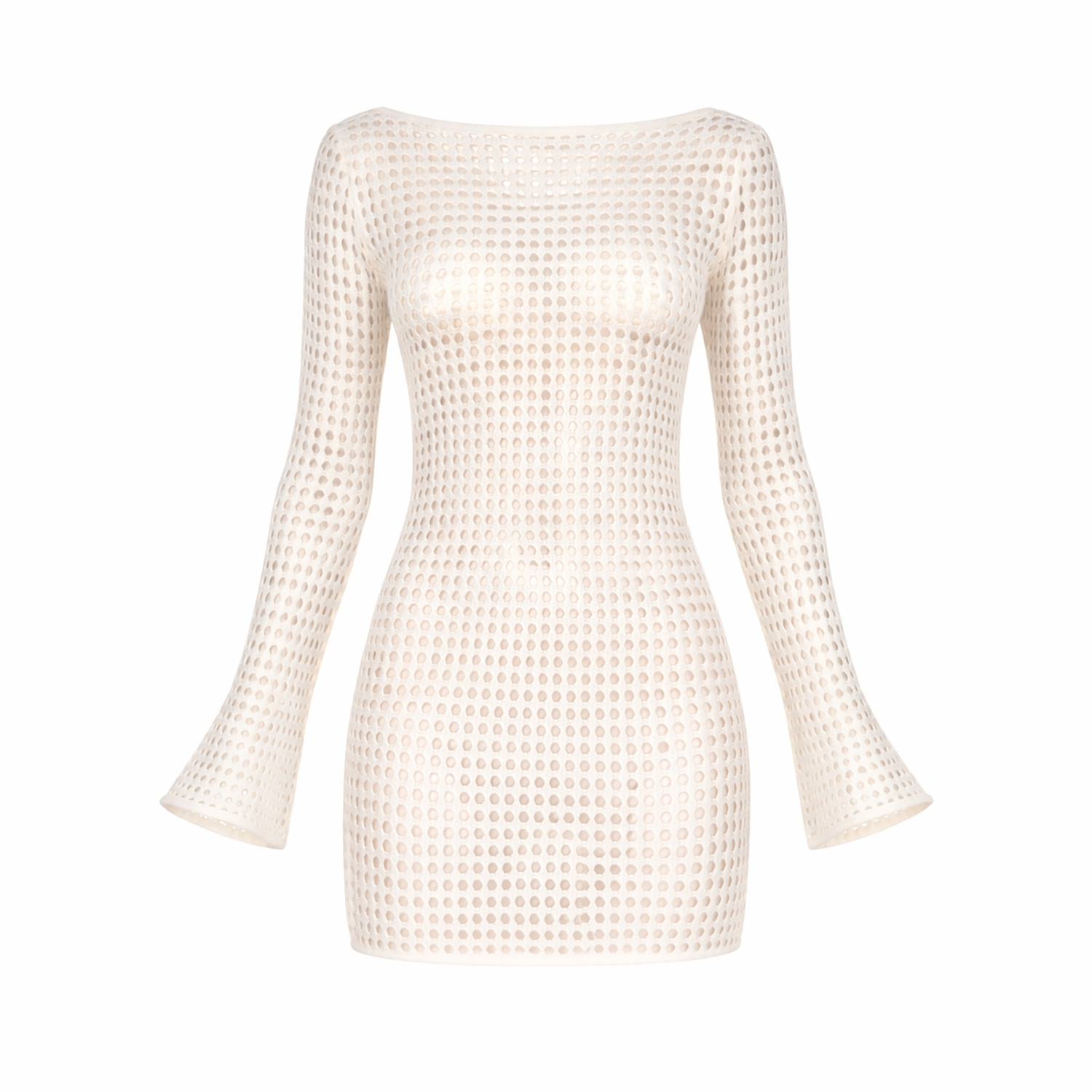 Women's White The Off-Weekend Crochet Dress | Extra Large | Belletage Swimwear