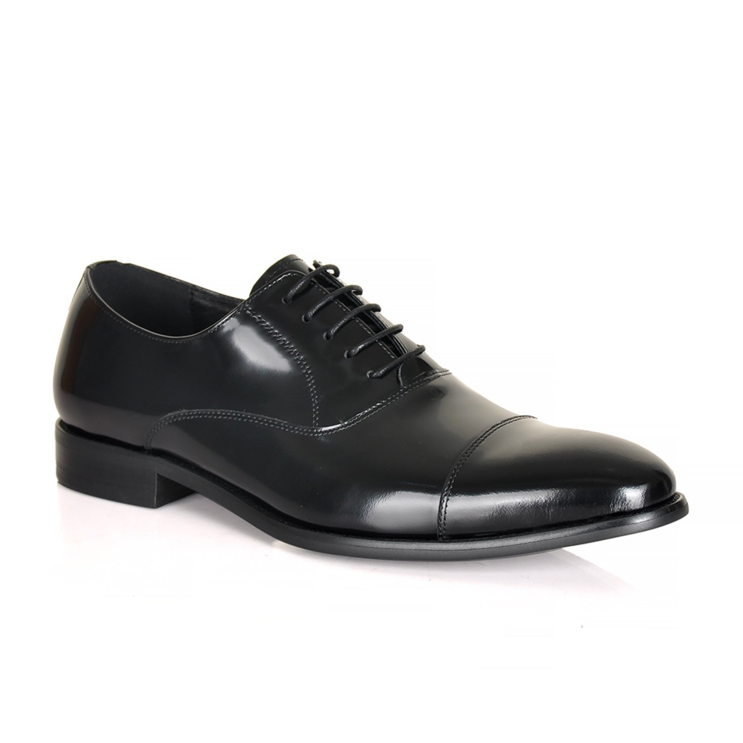 David Wej Men's Classic Formal Leather Shoe - Black In Black