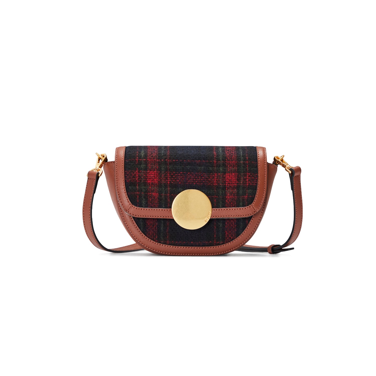 Oryany Lottie Flap Check Crossbody Bag In Black/brown