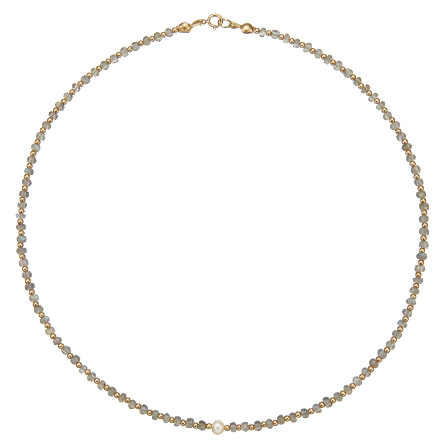 Lily & Roo Women's Gold Labradorite Gemstone Choker In Gold