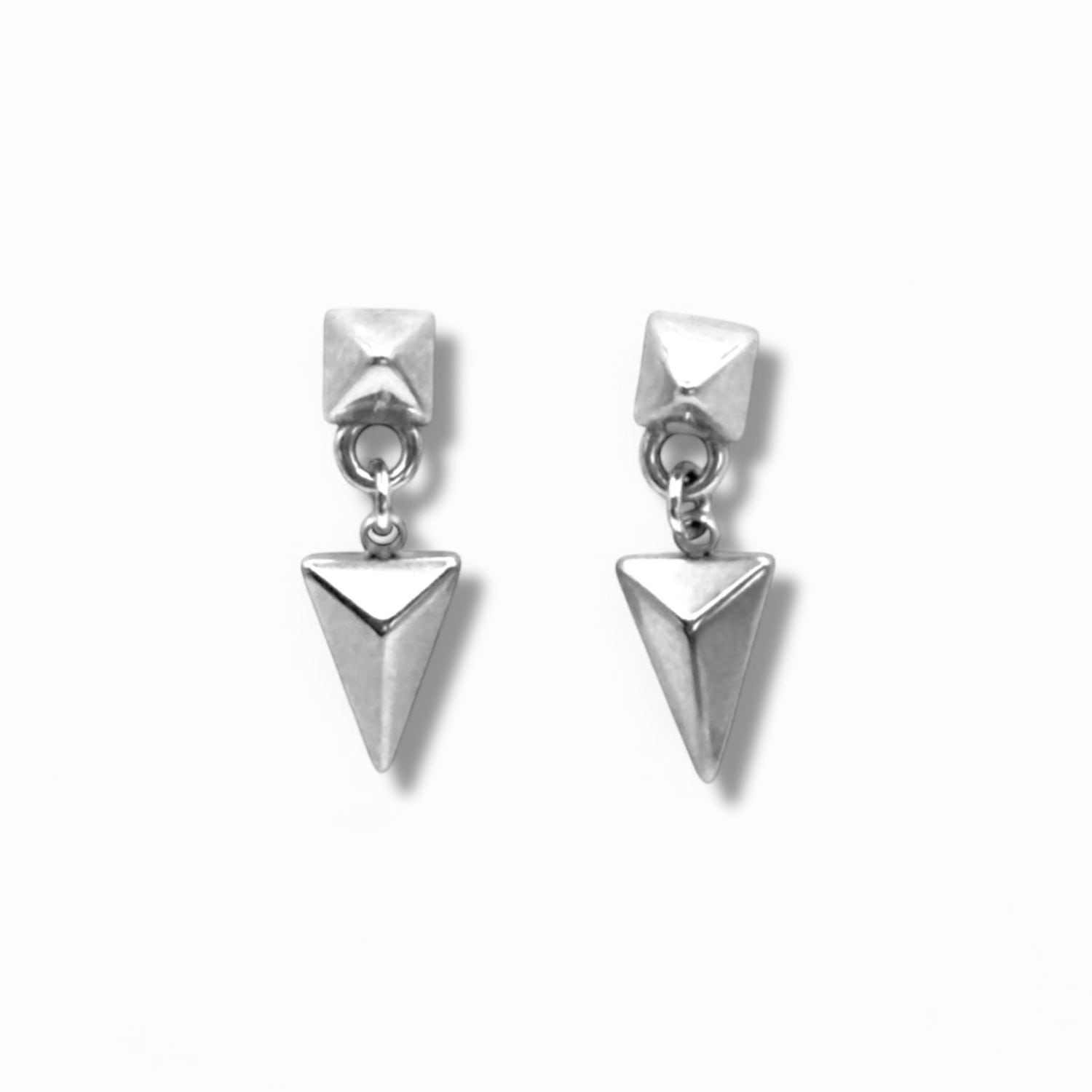 Jagged Halo Jewelry Women's Arrowhead Drop Earrings Silver In Silver