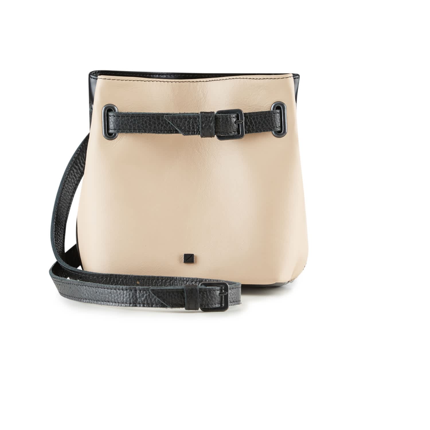 beige bum bag