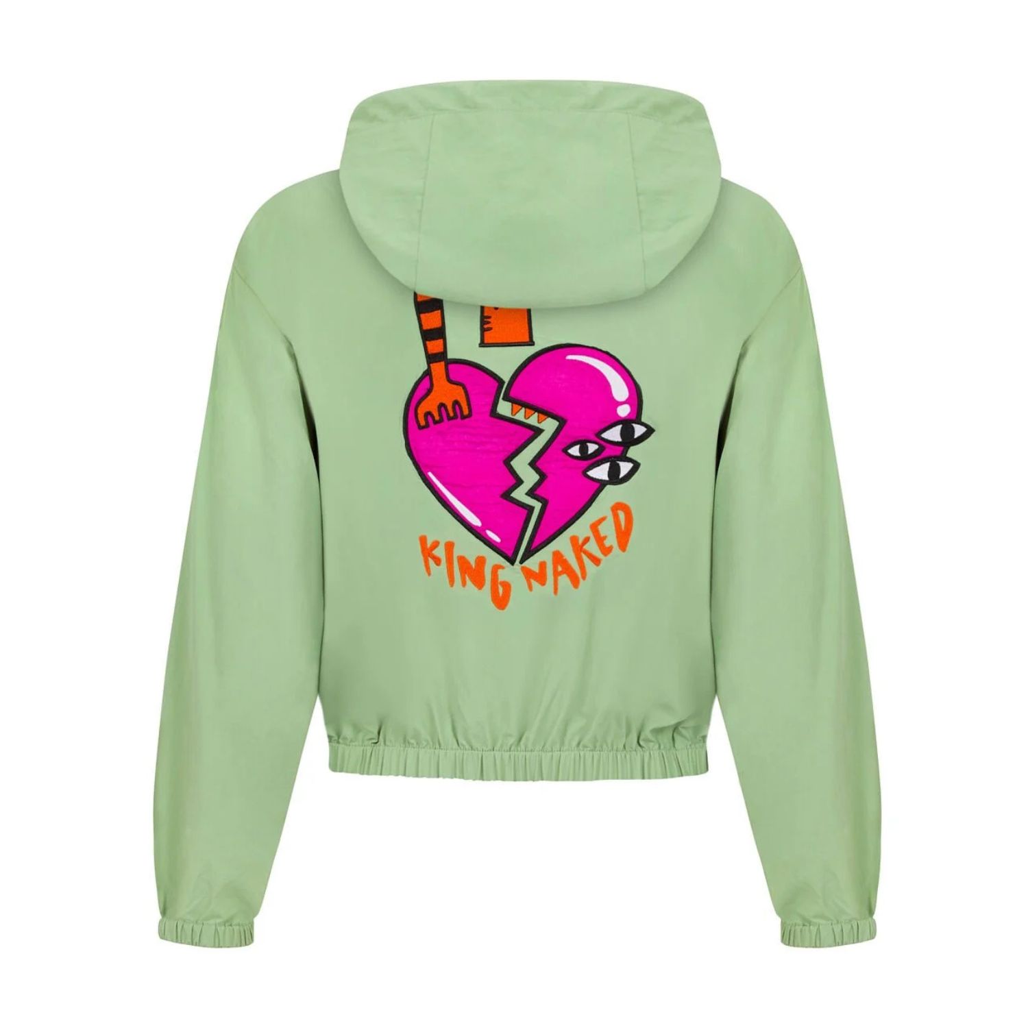 Women's Green Eat Me Windbreaker | One Size | King Naked