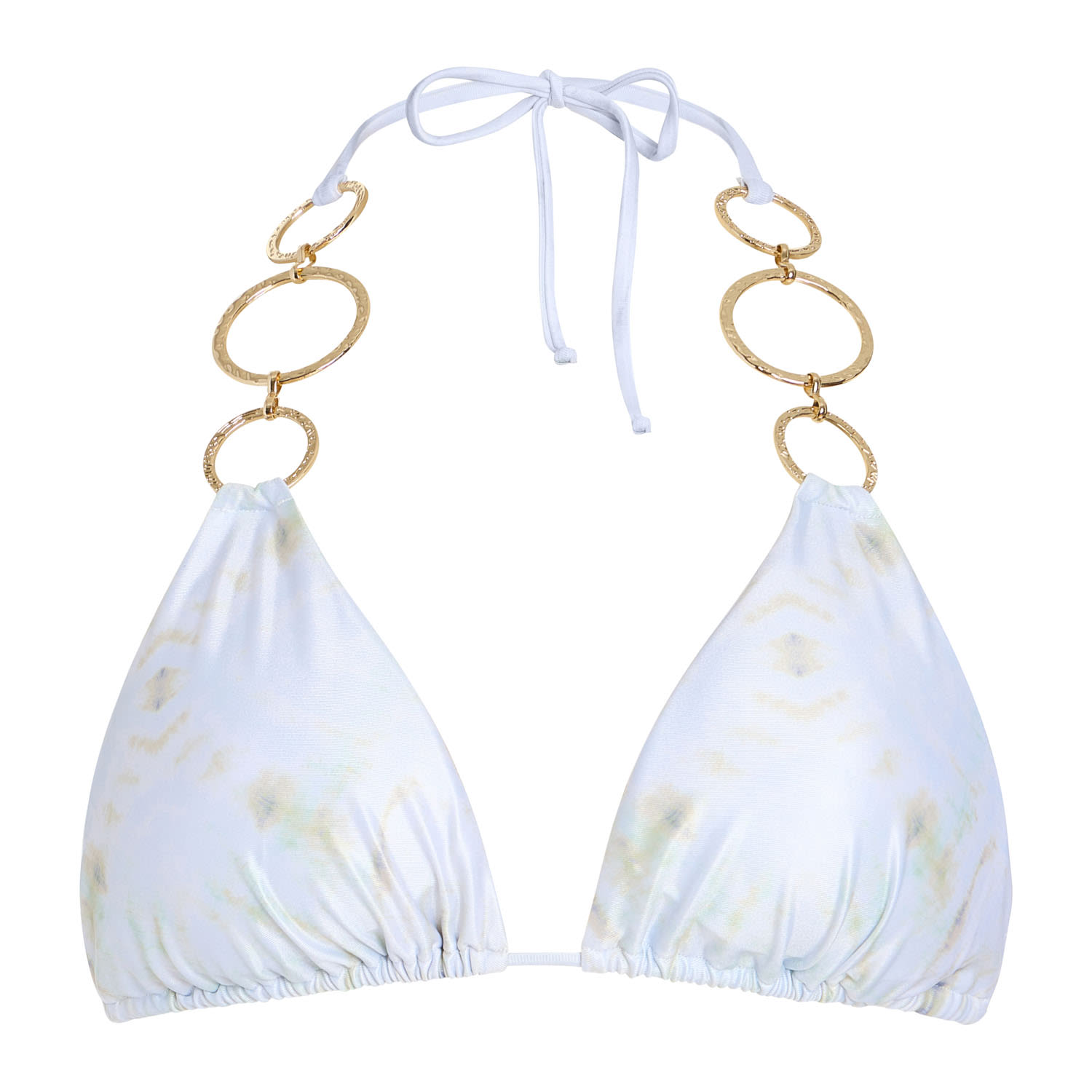Marlei Women's Blue / White Gigi Bikini Top In Blue