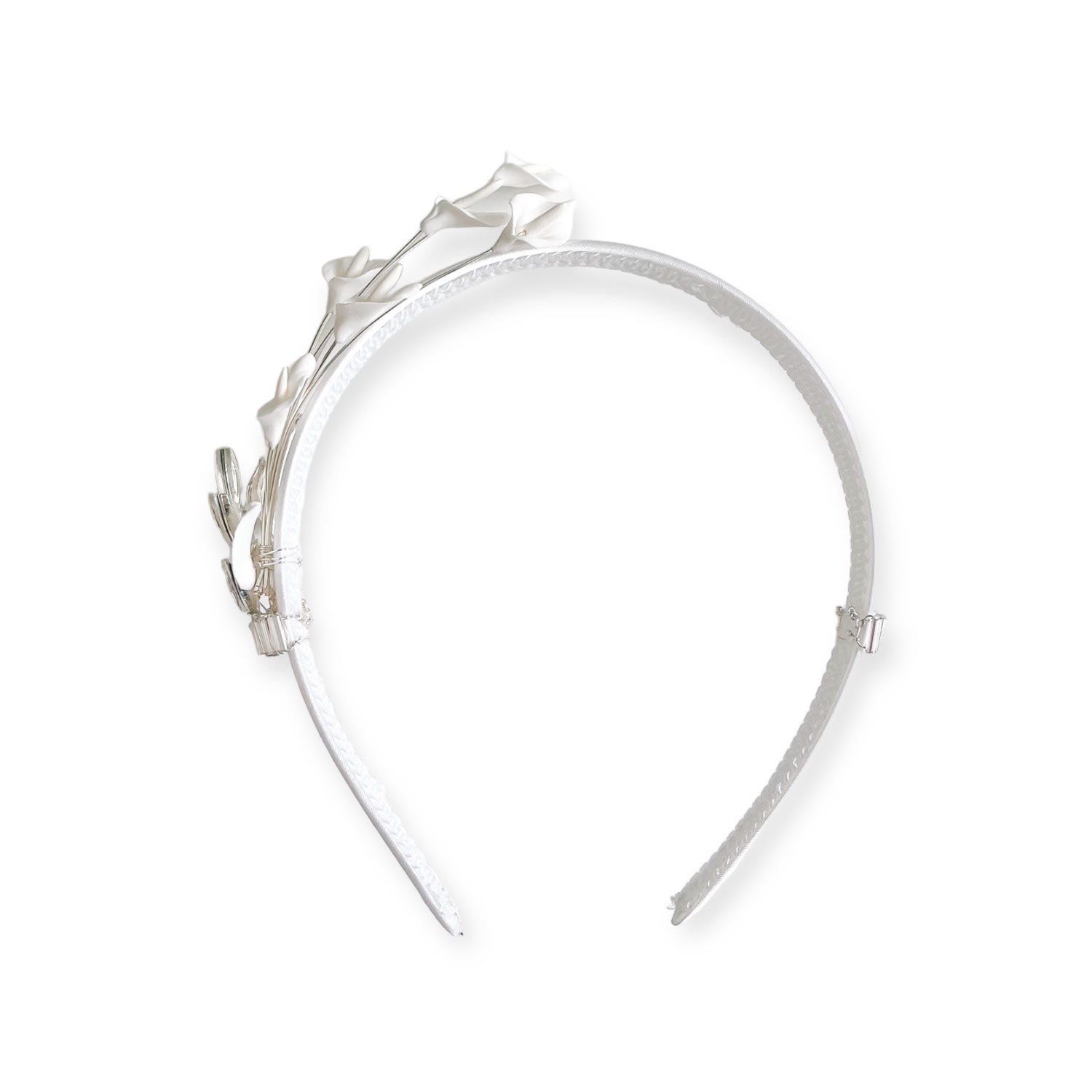 Women’s White Calla Lily Bridal Headband Nat Co.