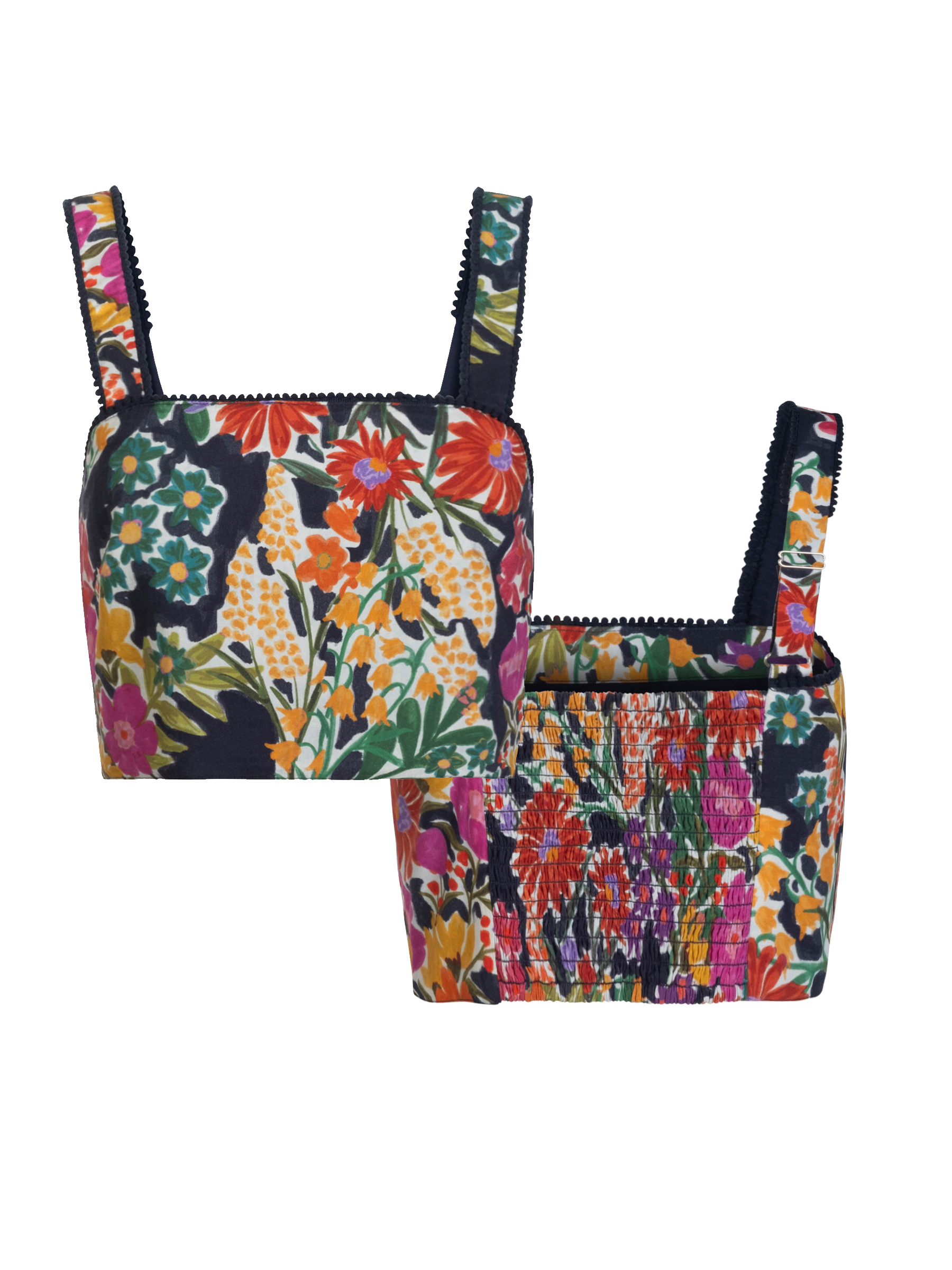 Change Of Scenery Women's Ilyssa Crop Top In Gardenia In Multi