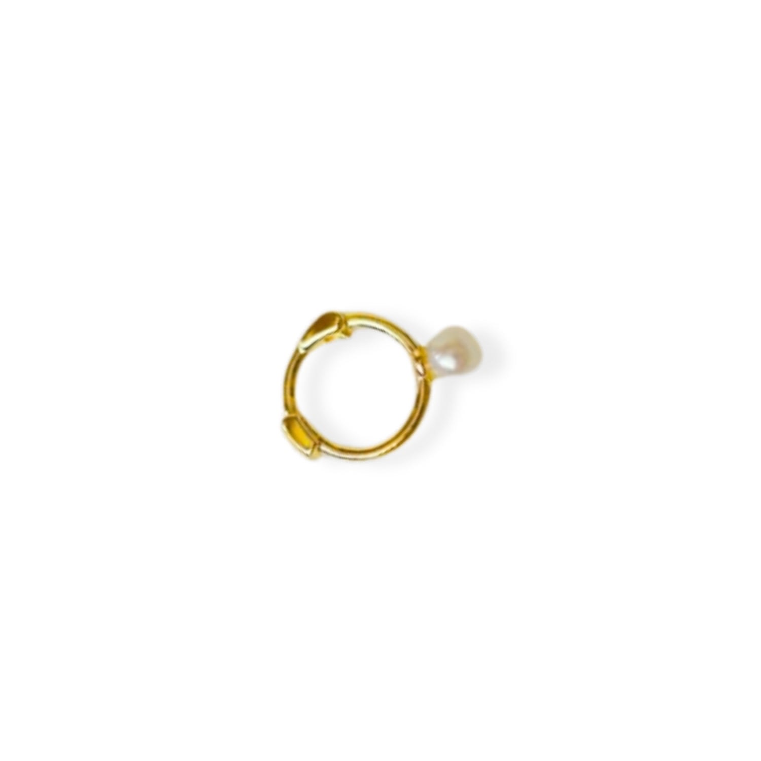 Martina Rozenberg Smira Jewelry Women's Gold The Mono Pearl Earring