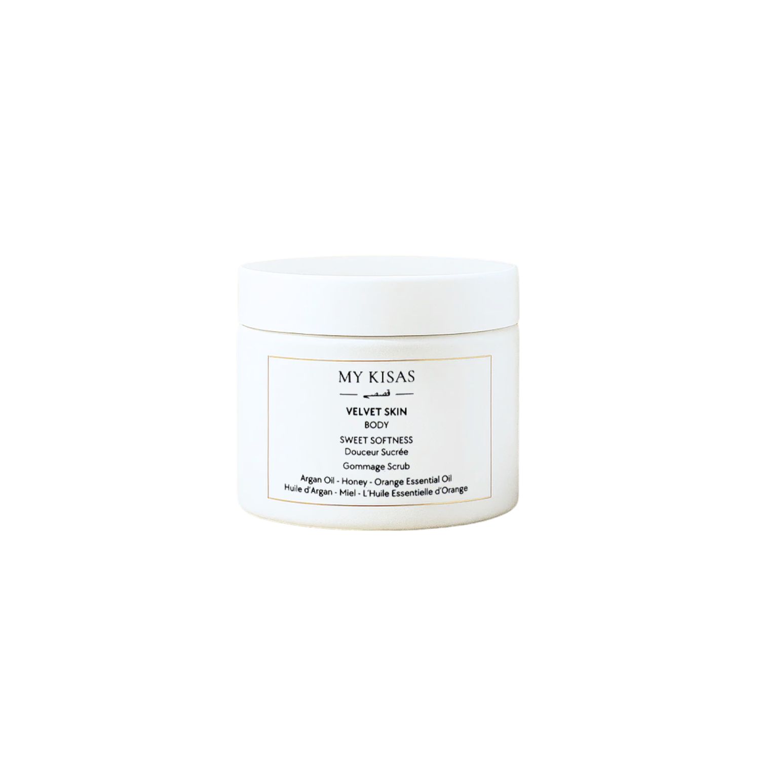 My Kisas Neutrals Sweet Softness - Body Scrub With Argan Oil, Honey, Apricot Oil In Orange