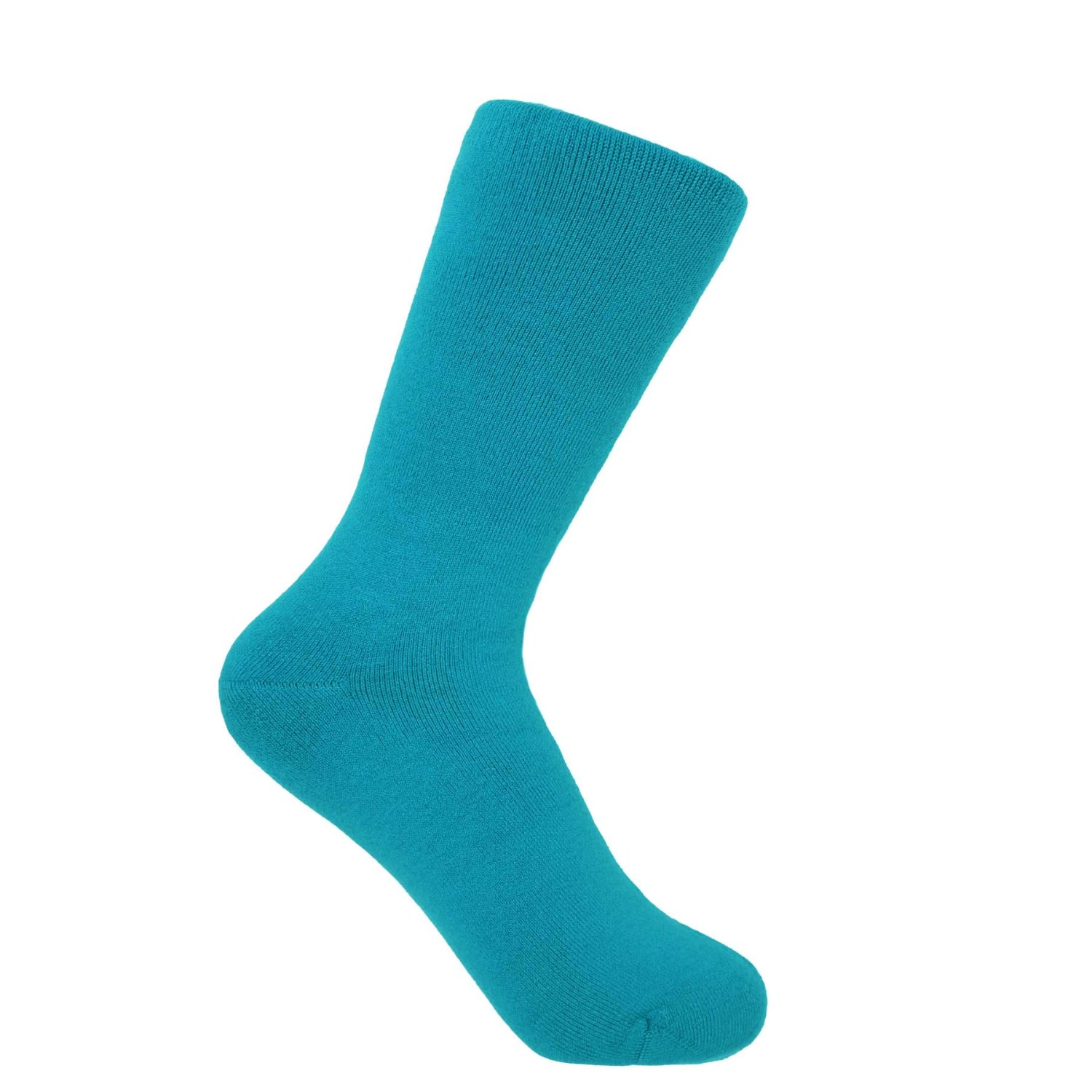 Peper Harow - Made In England Blue Plain Women's Bed Socks – Aqua