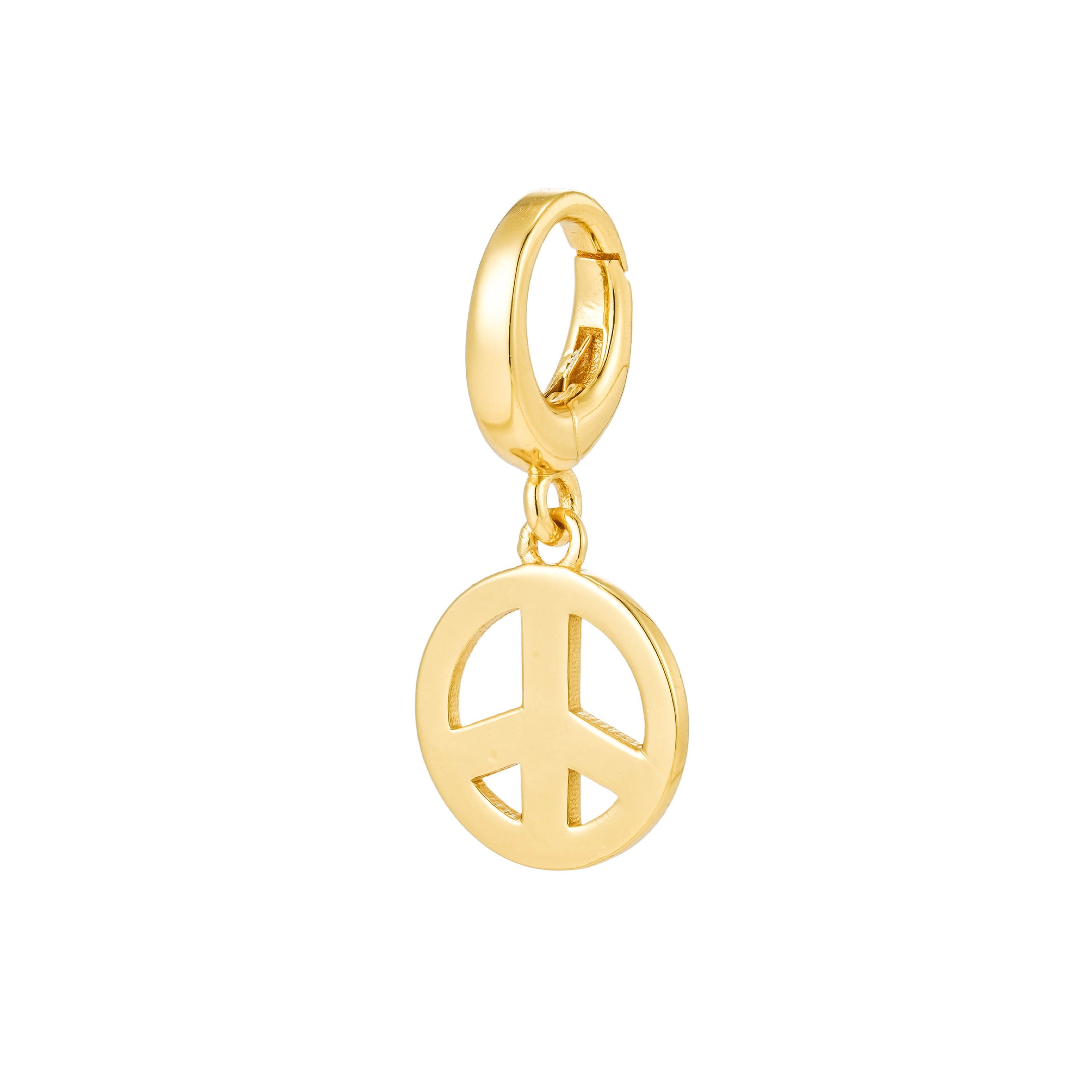 Women’s Gold Peace Charm | Amelia Roxanna Jewellery