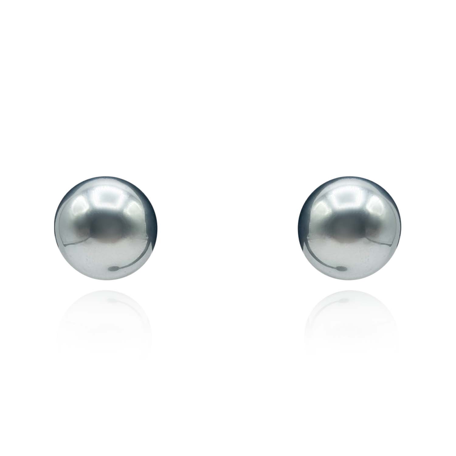 Michael Nash Jewelry Women's Grey Mabe Pearl Resin Clip On Earrings