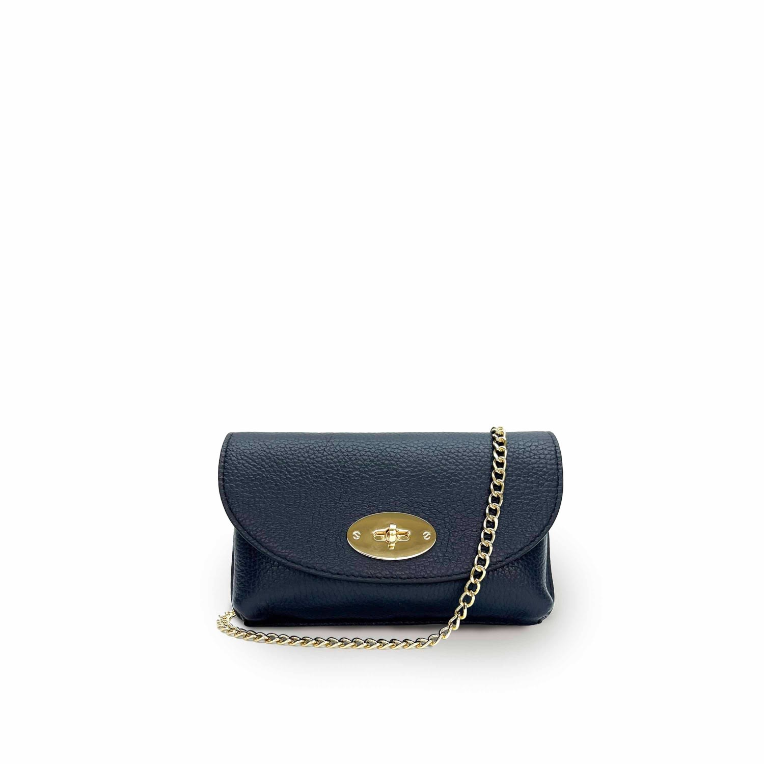 Apatchy London Women's Blue The Mila Navy Leather Phone Bag