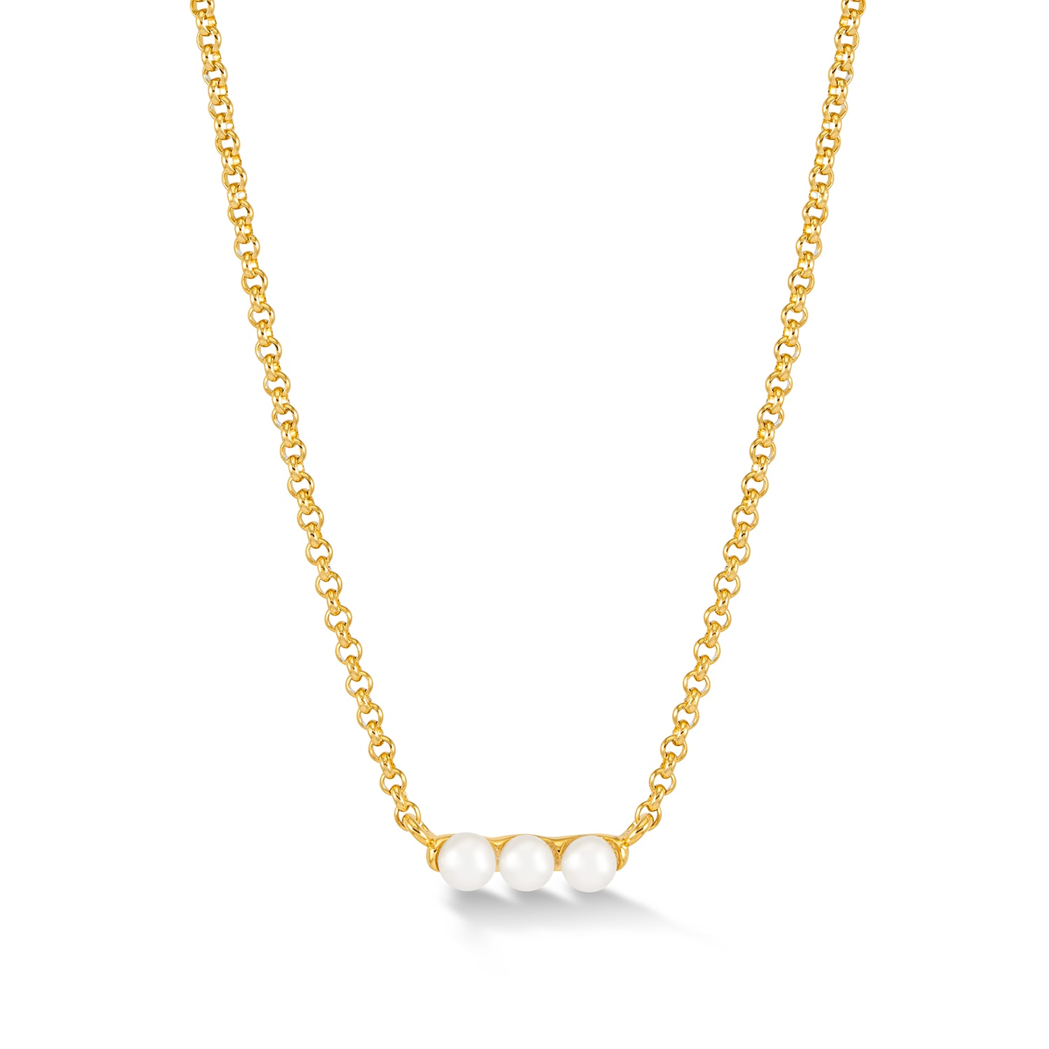 Women’s Timeless Triple Pearl Row Pendant Gold Dower & Hall