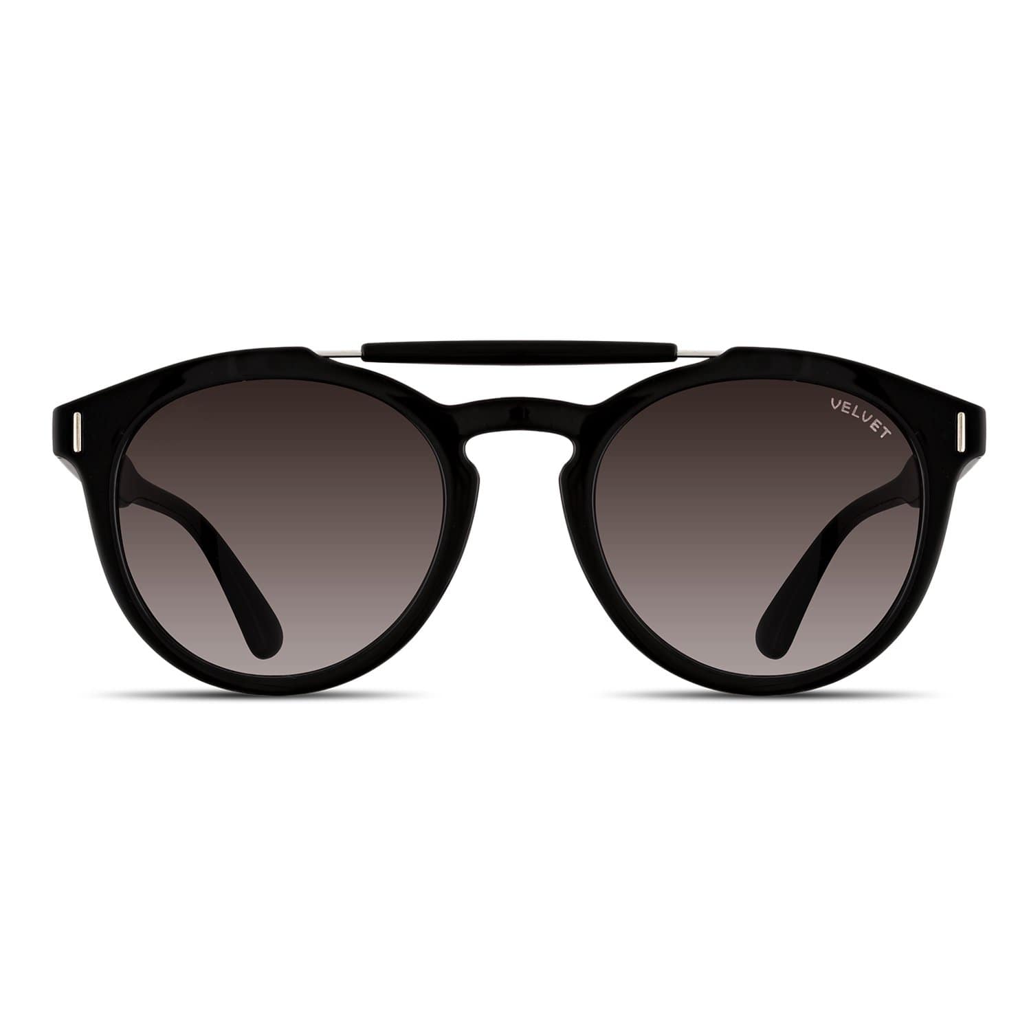 Velvet Eyewear Women's  Retro Sunglass Style - Amelia - Black