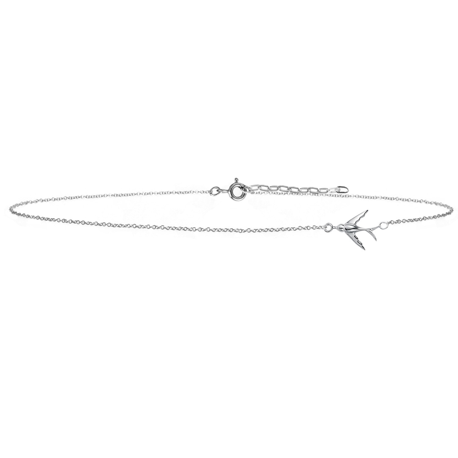 Women’s Swallow Choker Necklace Silver Lee Renee