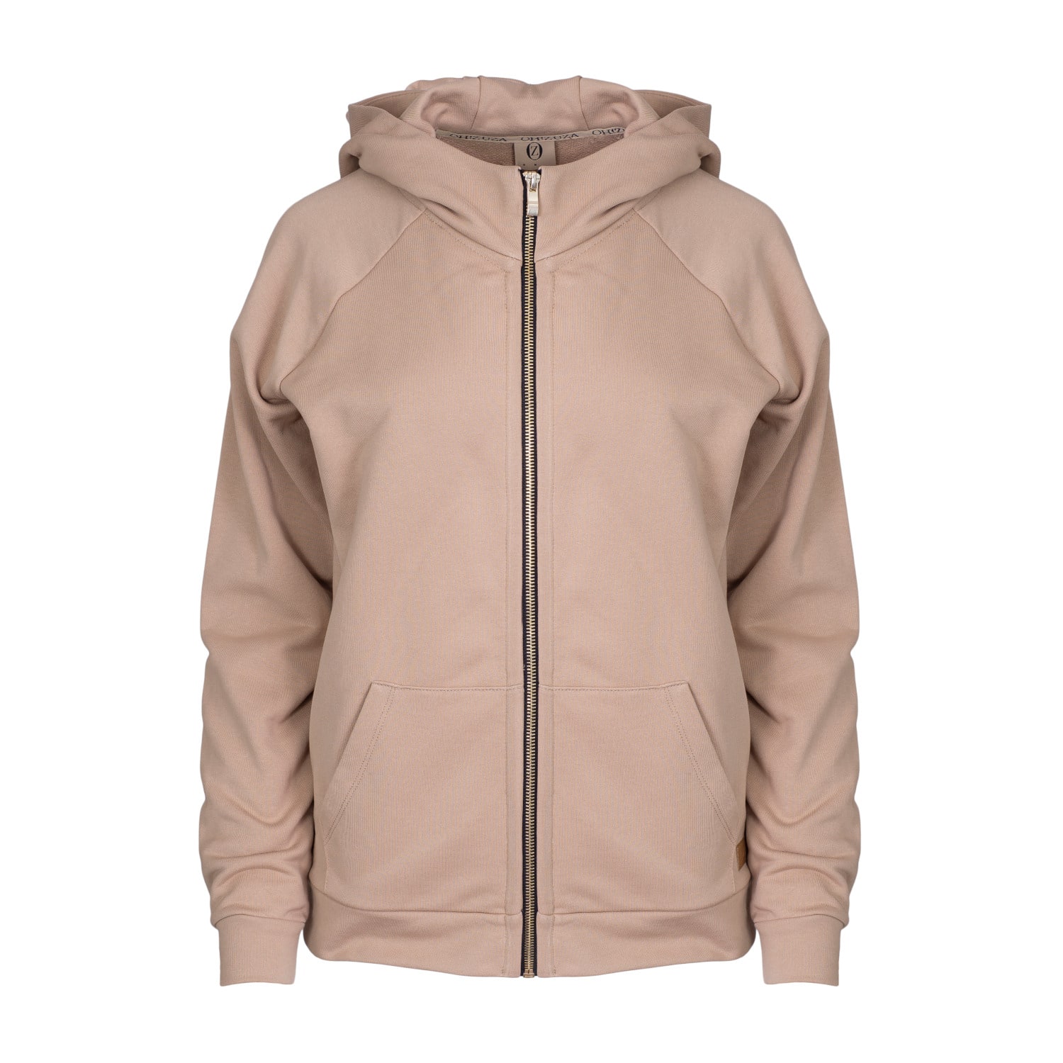 Oh!zuza Night&day Women's Neutrals Cotton Zip-up Hoodie In Yellow