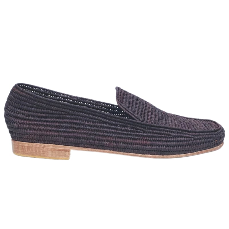 Ocelot Market Men's Raffia Loafer In Brown In Blue