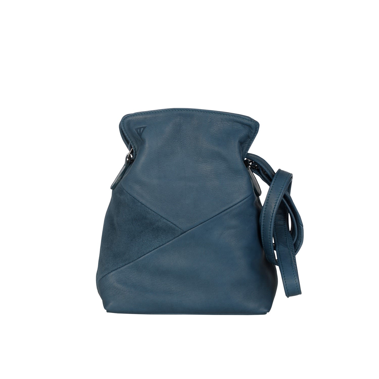 Women’s Blue Tilly Mini Hobo Leather & Suede In Petrol Taylor Yates