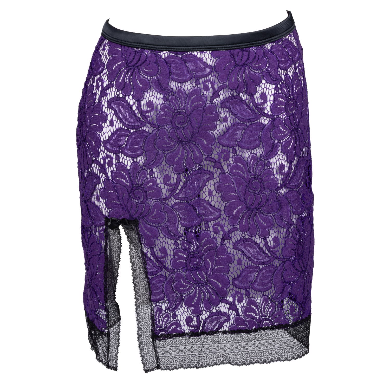 Les Jupons De Tess Women's Purple / Black Vogue Skirt In Purple