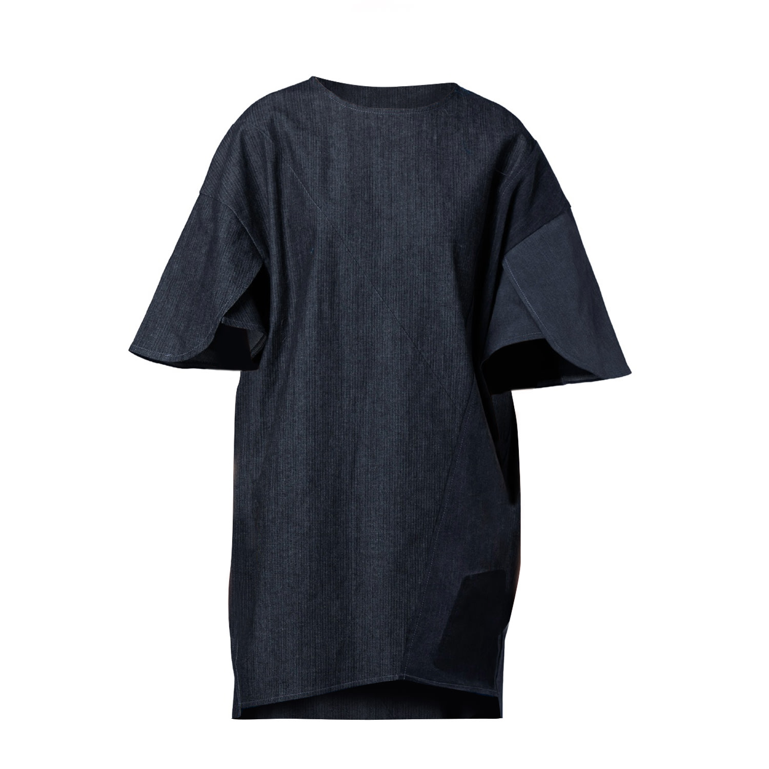 Story Wear Women's Iron Grey Oversized Dress In Black