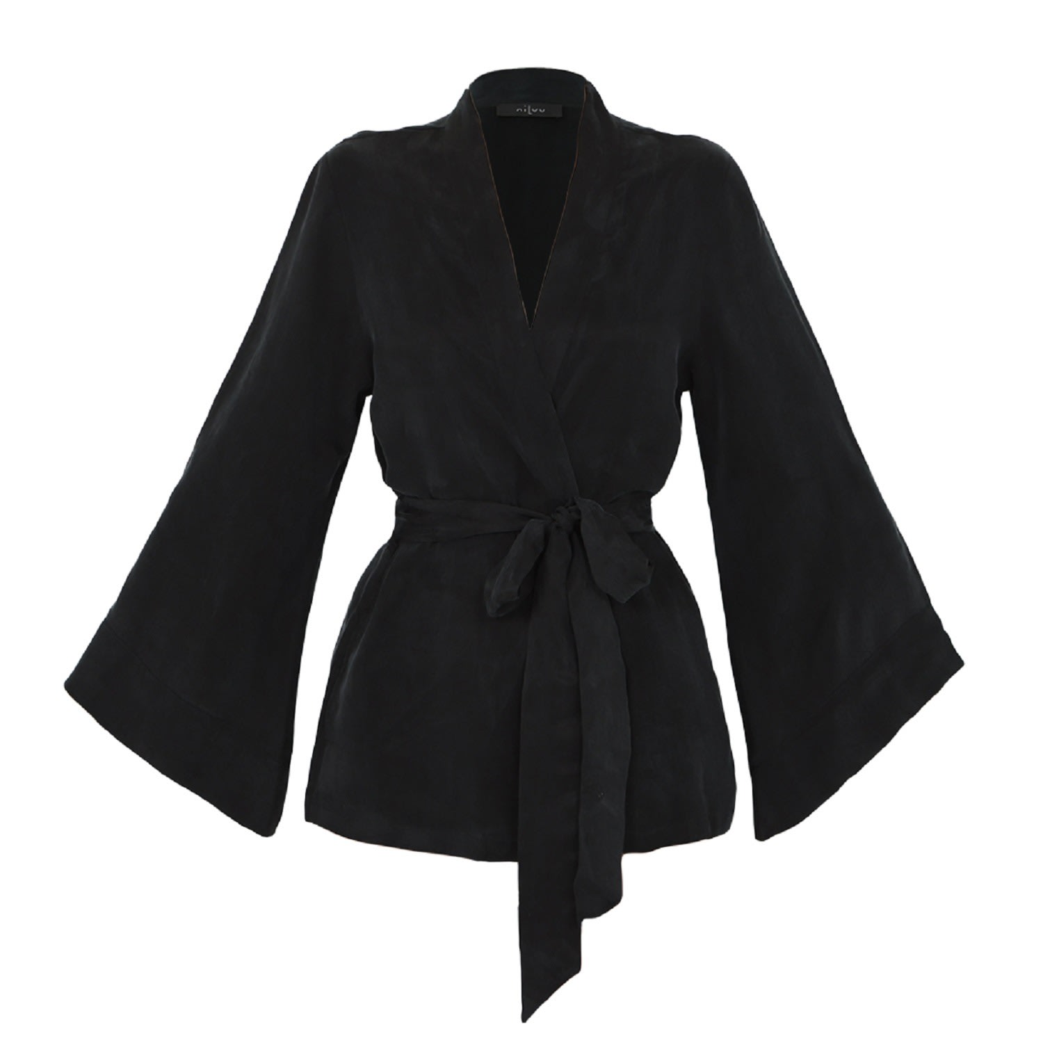 Niluu Women's Black Noir Alyx Wrap Top In Black