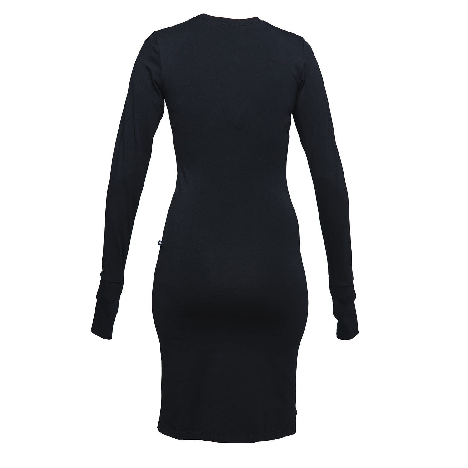 long sleeve tight black dress