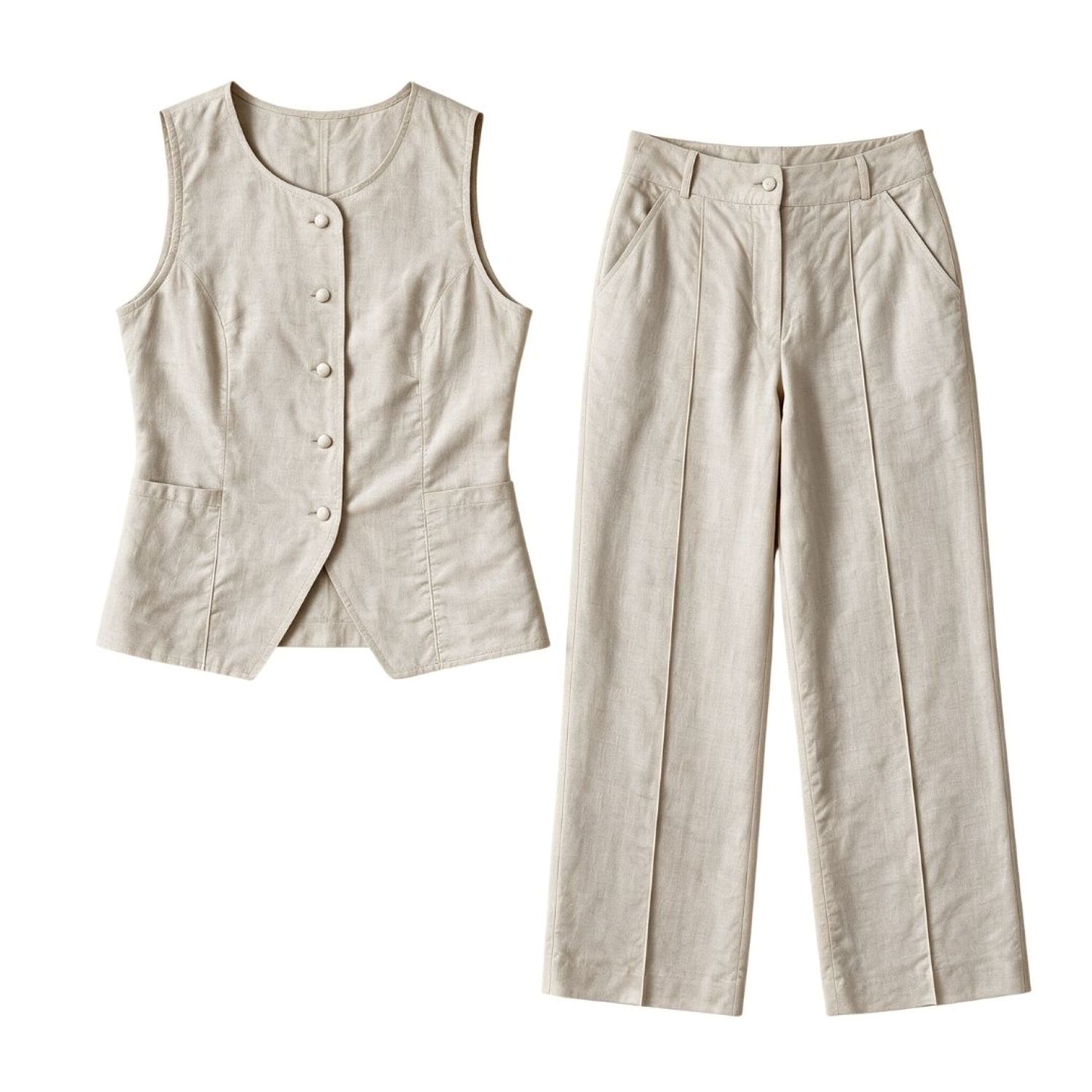 Neutrals Sienna Set – Linen & Cotton Blend | Large | Mimhí Maison