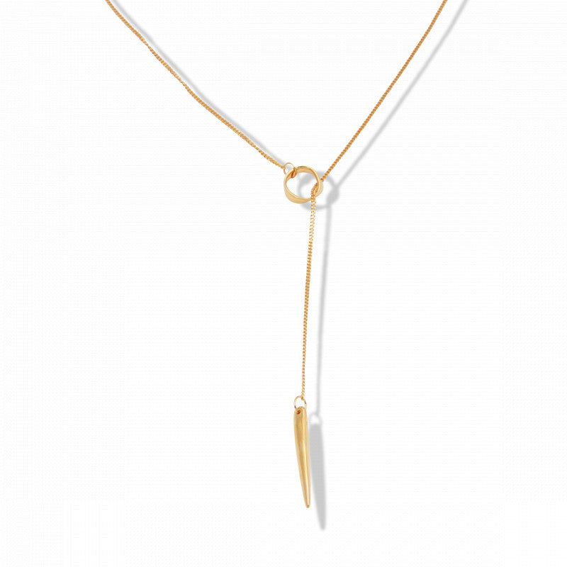 By Majime Women's Suki Drop Gold Pendant Necklace