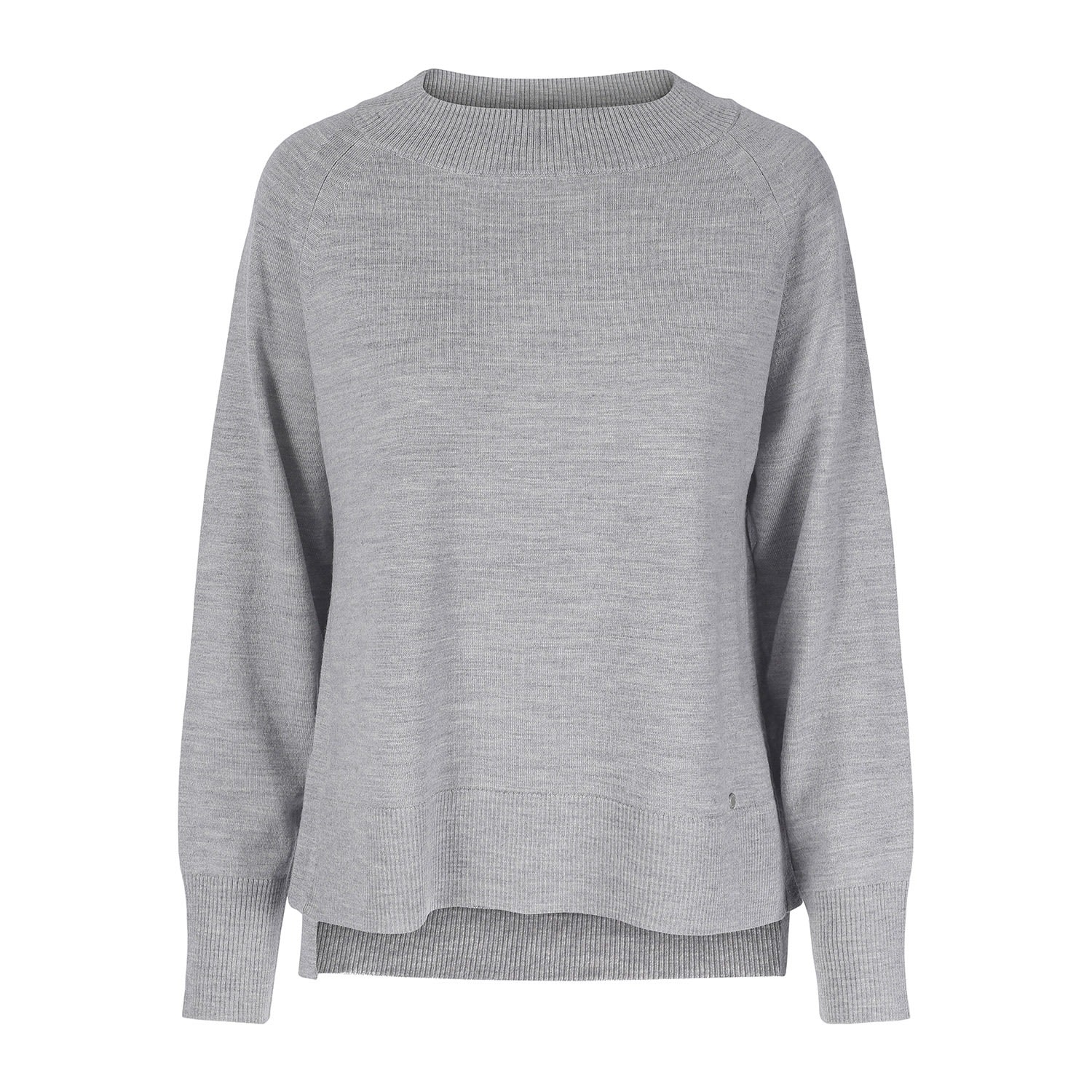 Women’s "Amy" A-Line Merino Wool Sweater - Grey Small Tirillm
