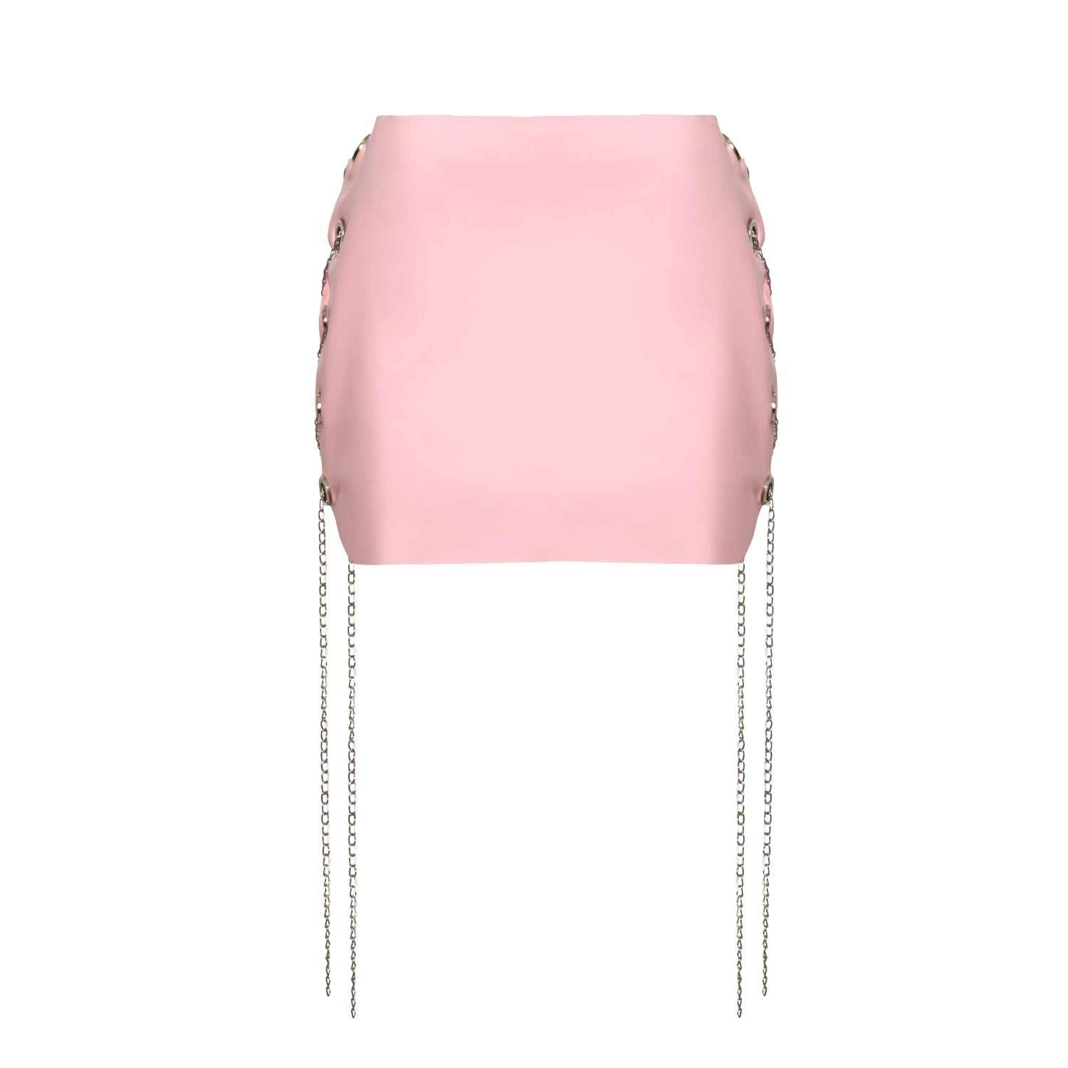 Women’s Rose Gold Baby Pink Latex Skirt Medium Paloma Lira