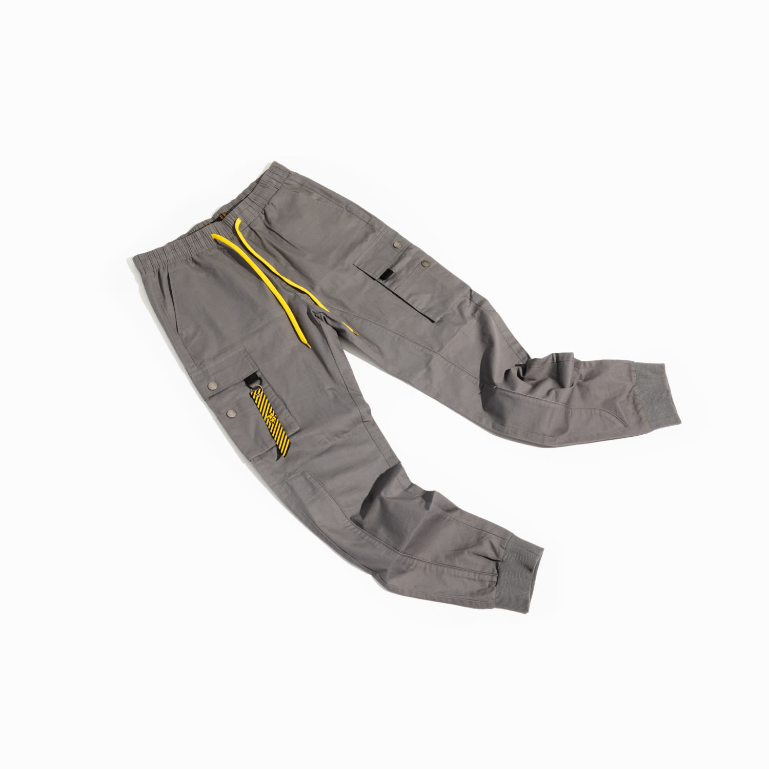 Chuks Collins Men's Grey Crotona Cargo Pants -  Diffusion Collection - Tasou - The Athletic Side Of U In Grey